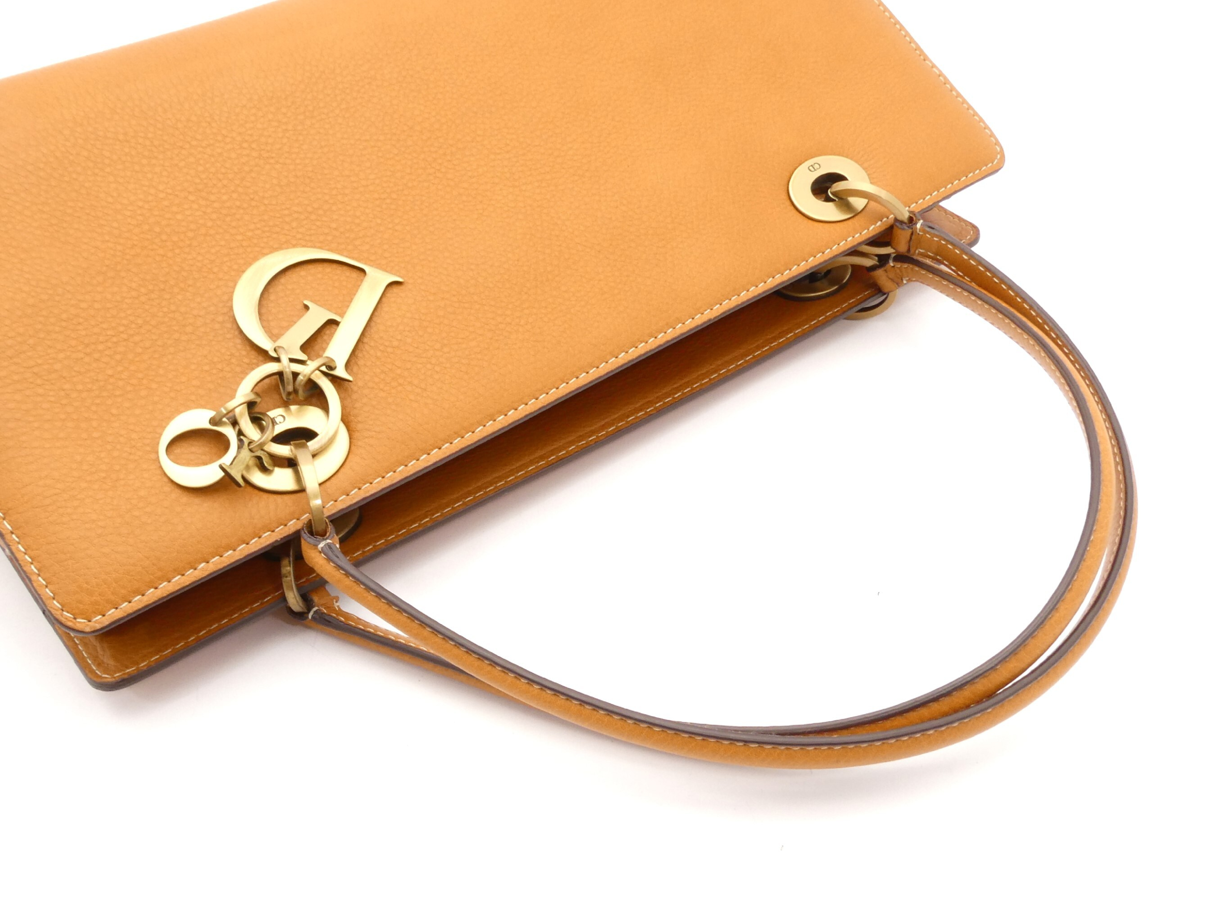 logo leather shoulder bag — view 6