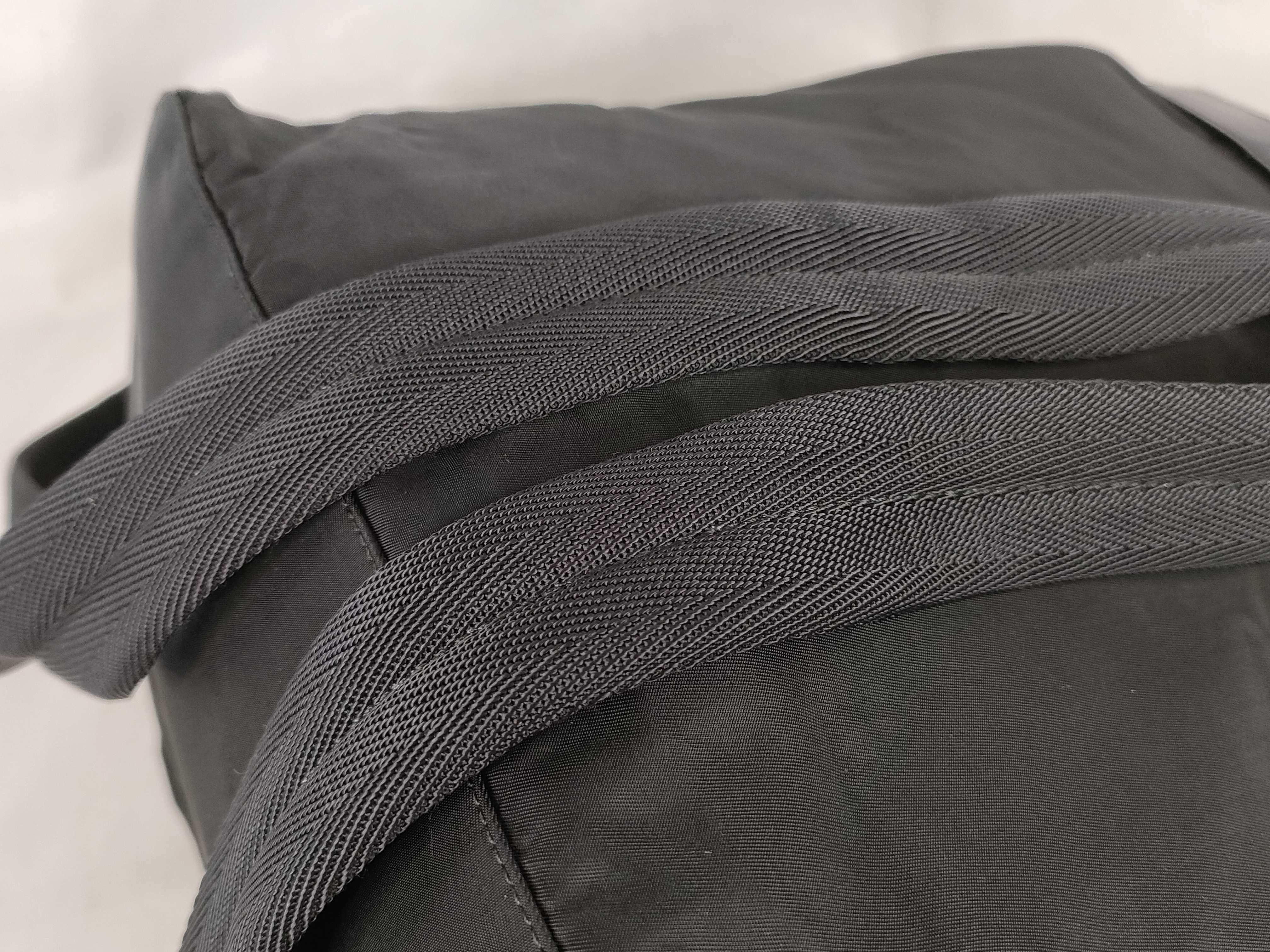 nylon backpack, Prada backpack with triangular logo, black. — view 4