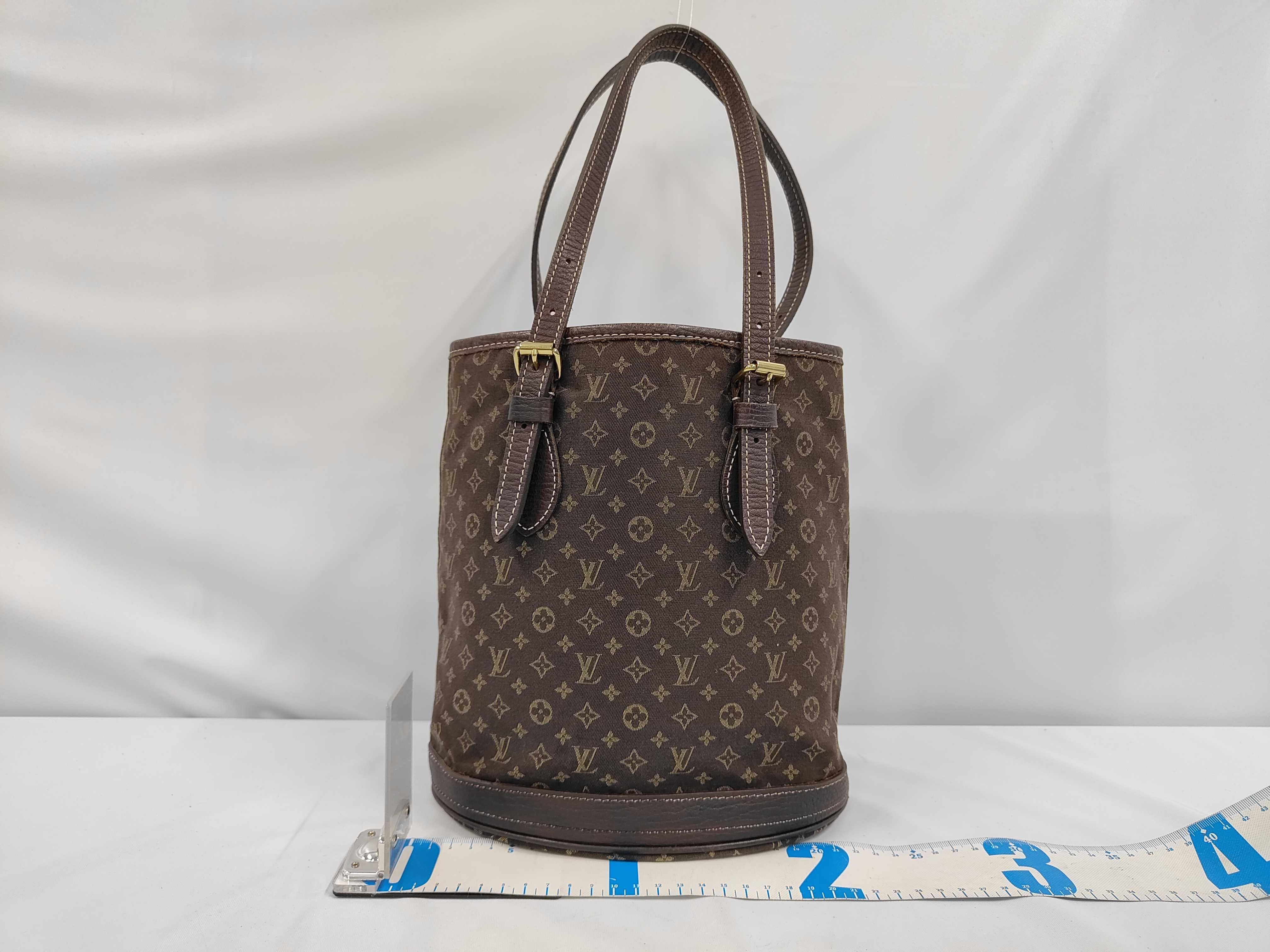 Mini Lin Bucket PM Shoulder Bag with Pouch — view 2