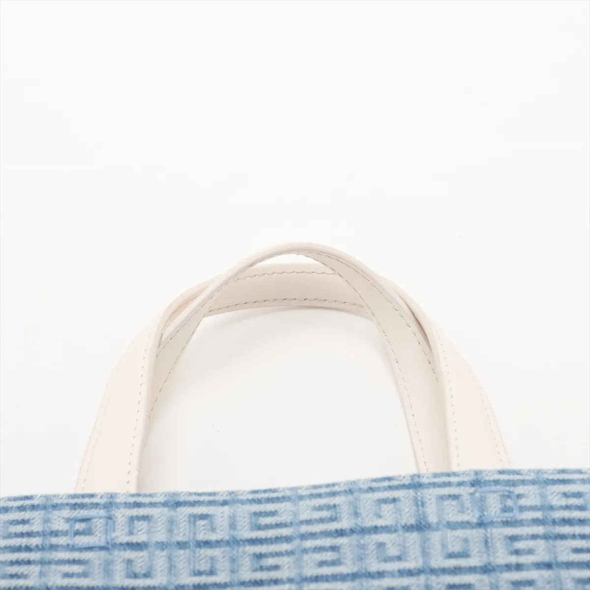 G Tote Medium Denim x Leather 2-Way Tote Bag Blue — view 6