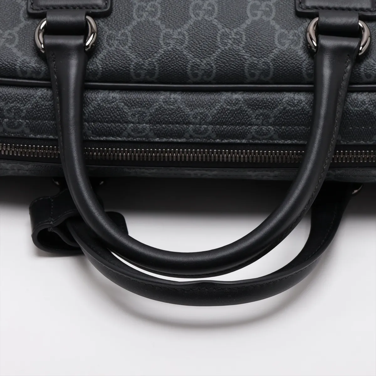 GG Supreme 821149 PVC x Leather 2-Way Business Bag, Black — view 5