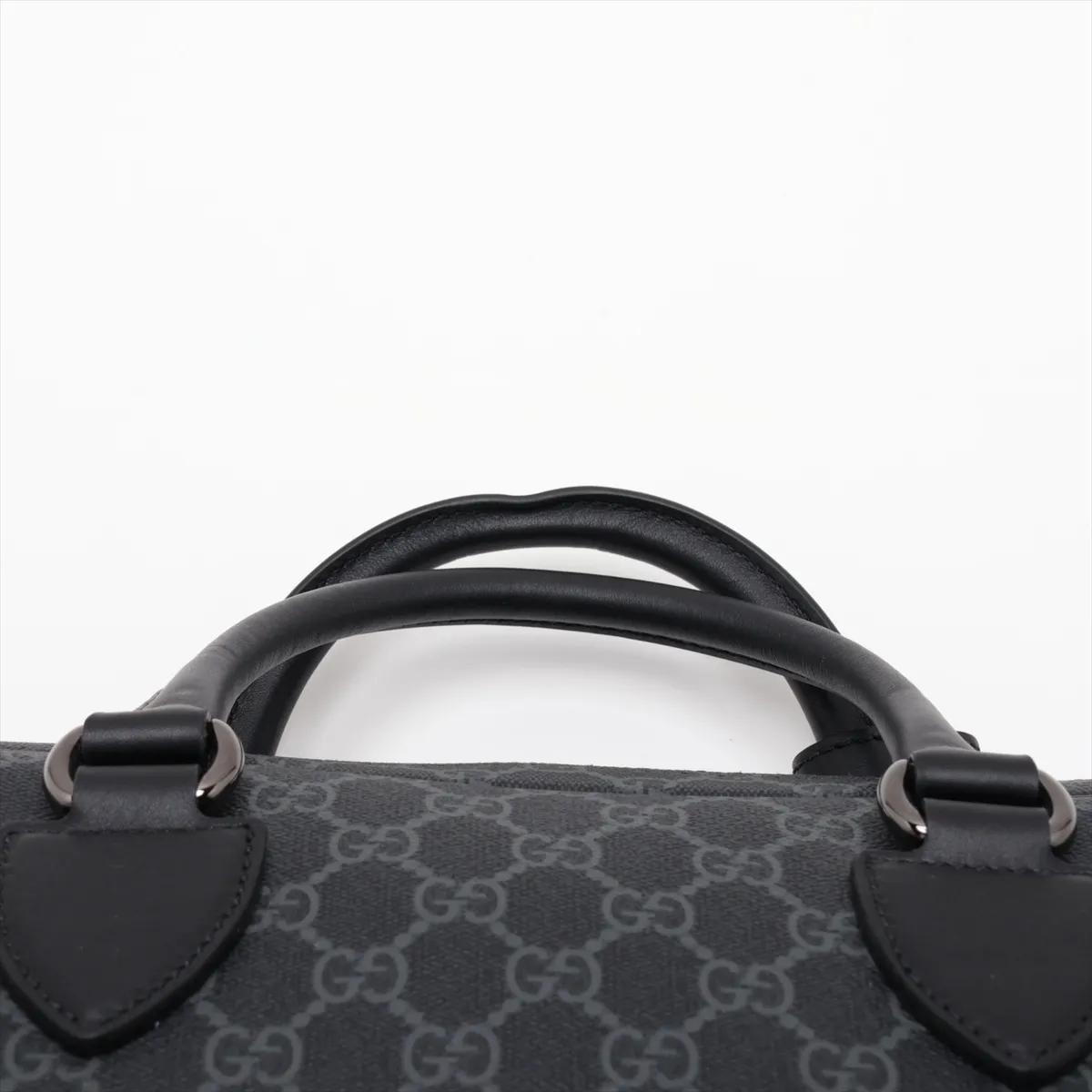 GG Supreme 821149 PVC x Leather 2-Way Business Bag, Black — view 6