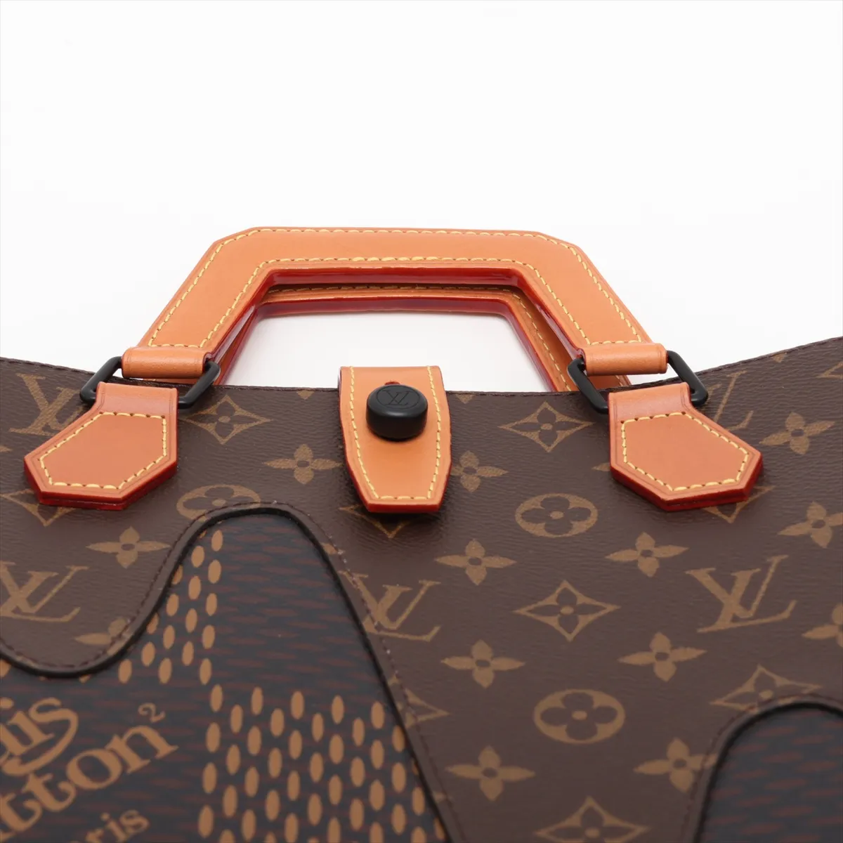 Damier Giant Mini Tote N40355 FO4260 Brown (RFID detected) — view 6