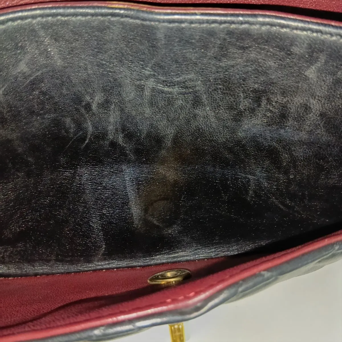 [Individually packaged] Chanel Matelassé 25 Lambskin Double Flap Double Chain Bag, Black with Gold Hardware, 19559657, Serial Number , A01112 — view 13