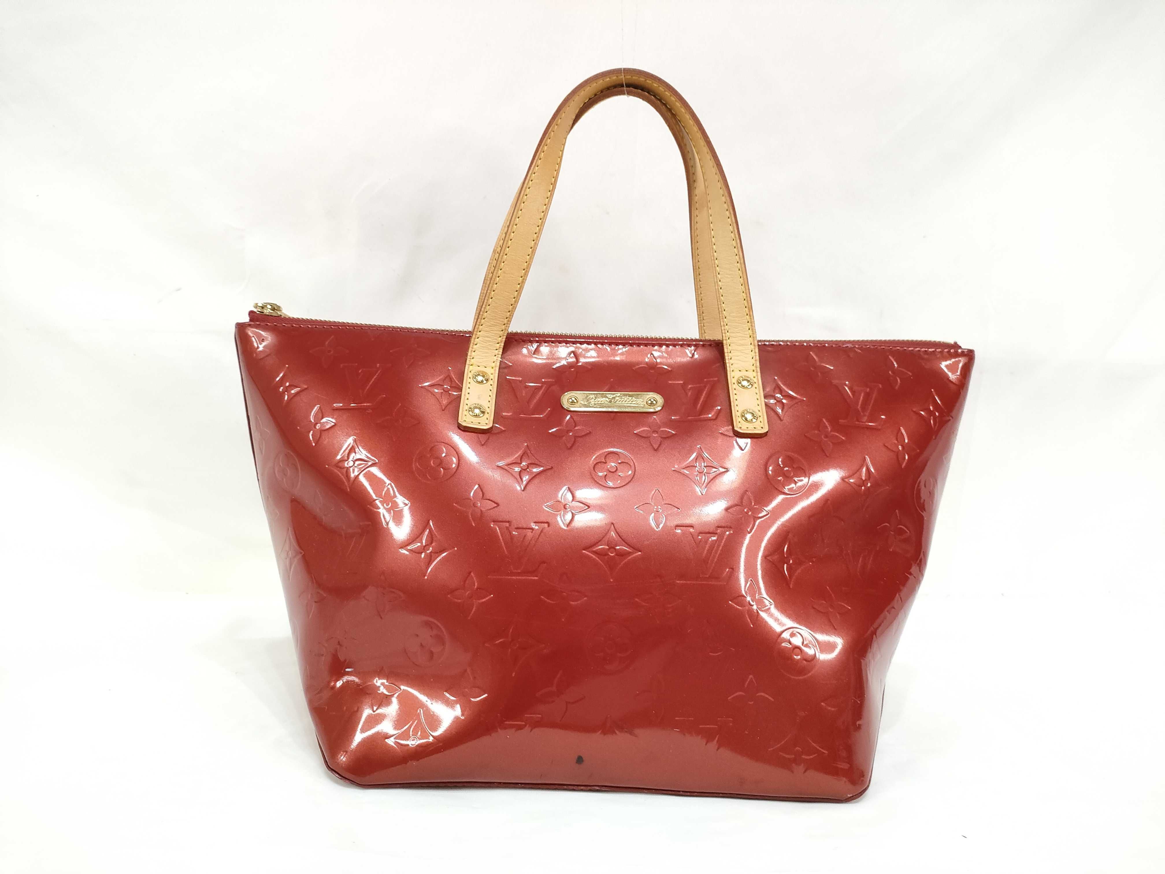 Red Vernis Monogram Bellevue PM M93583 Tote Bag