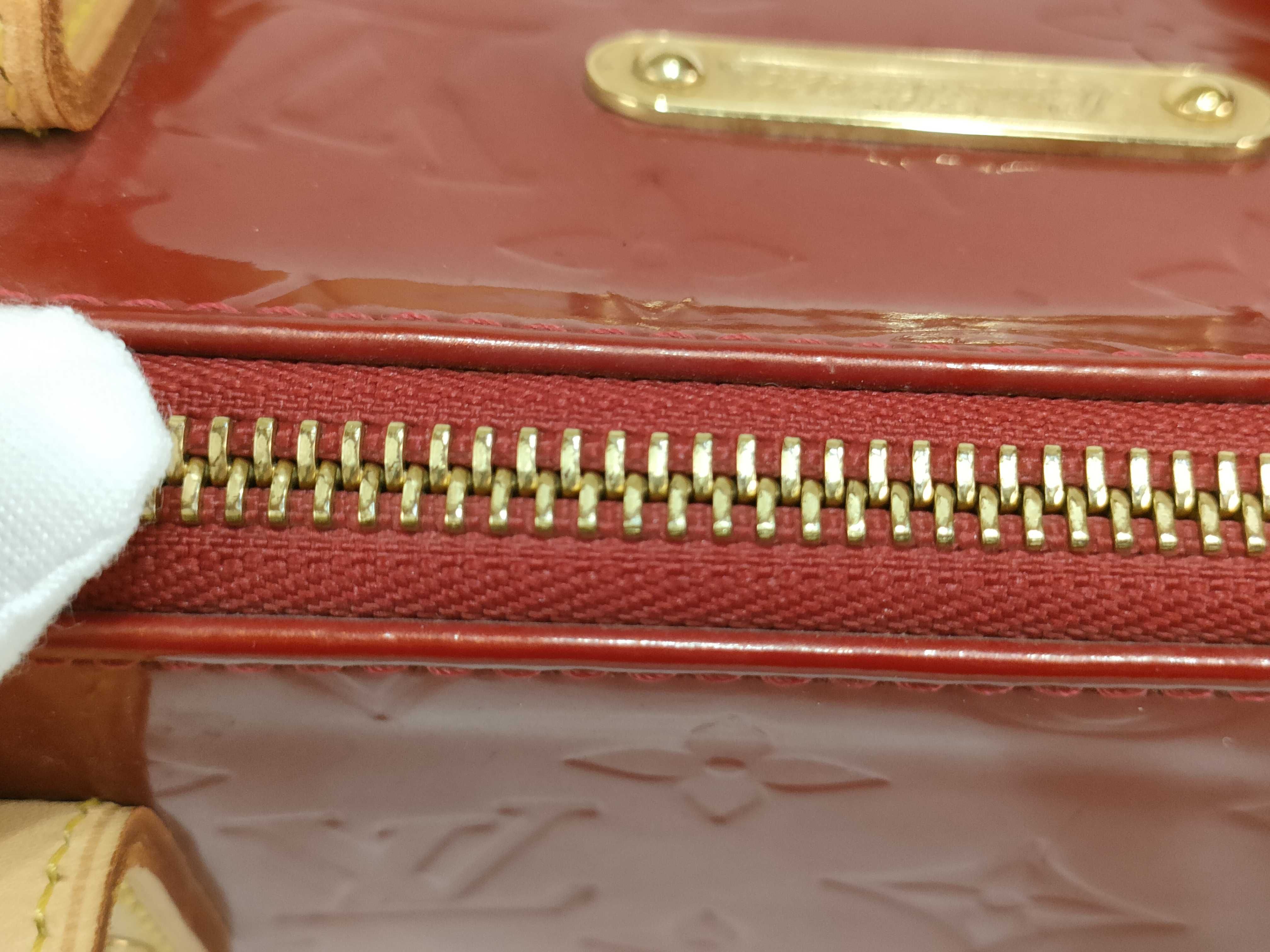 Red Vernis Monogram Bellevue PM M93583 Tote Bag — view 11