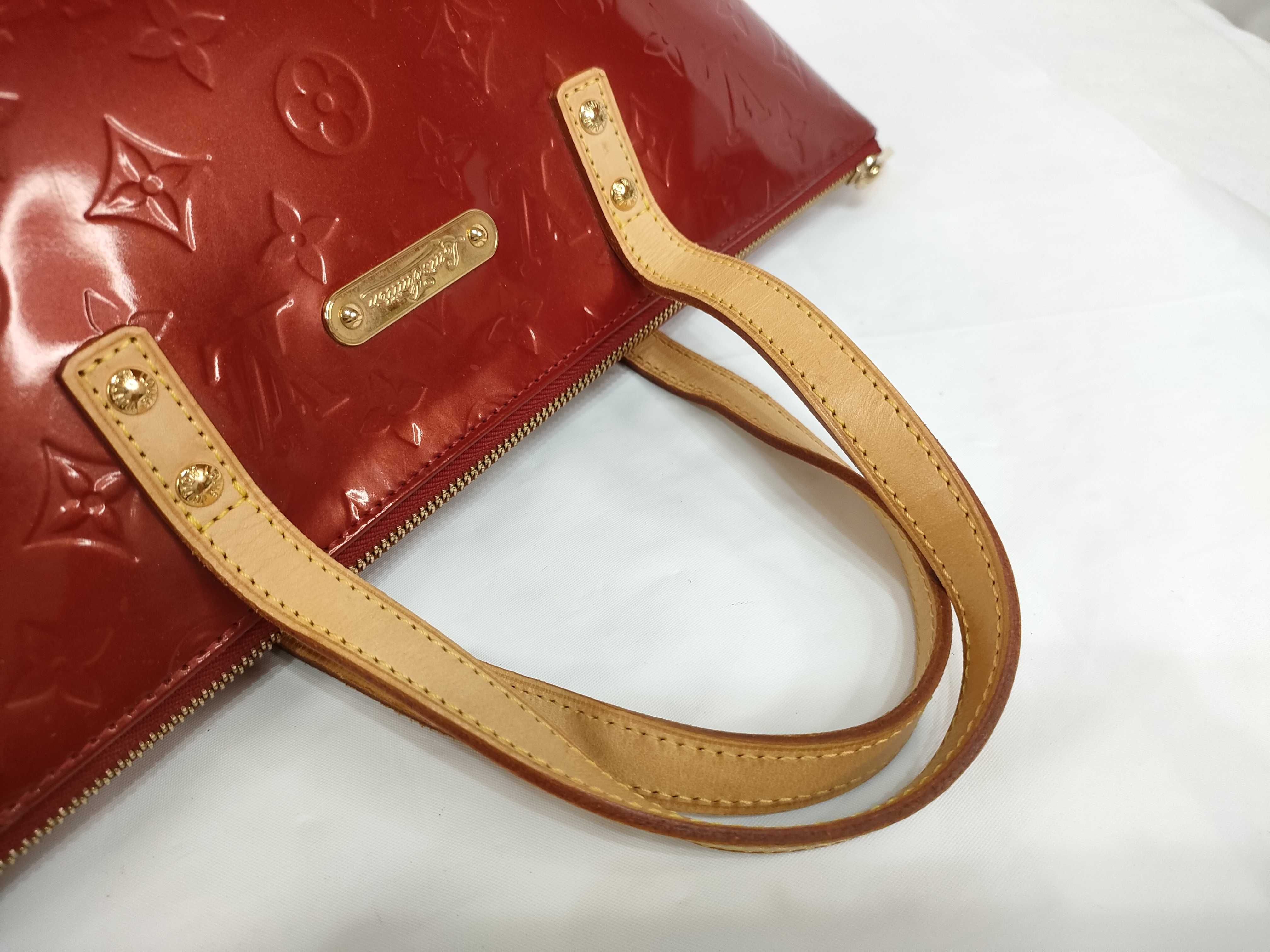 Red Vernis Monogram Bellevue PM M93583 Tote Bag — view 3