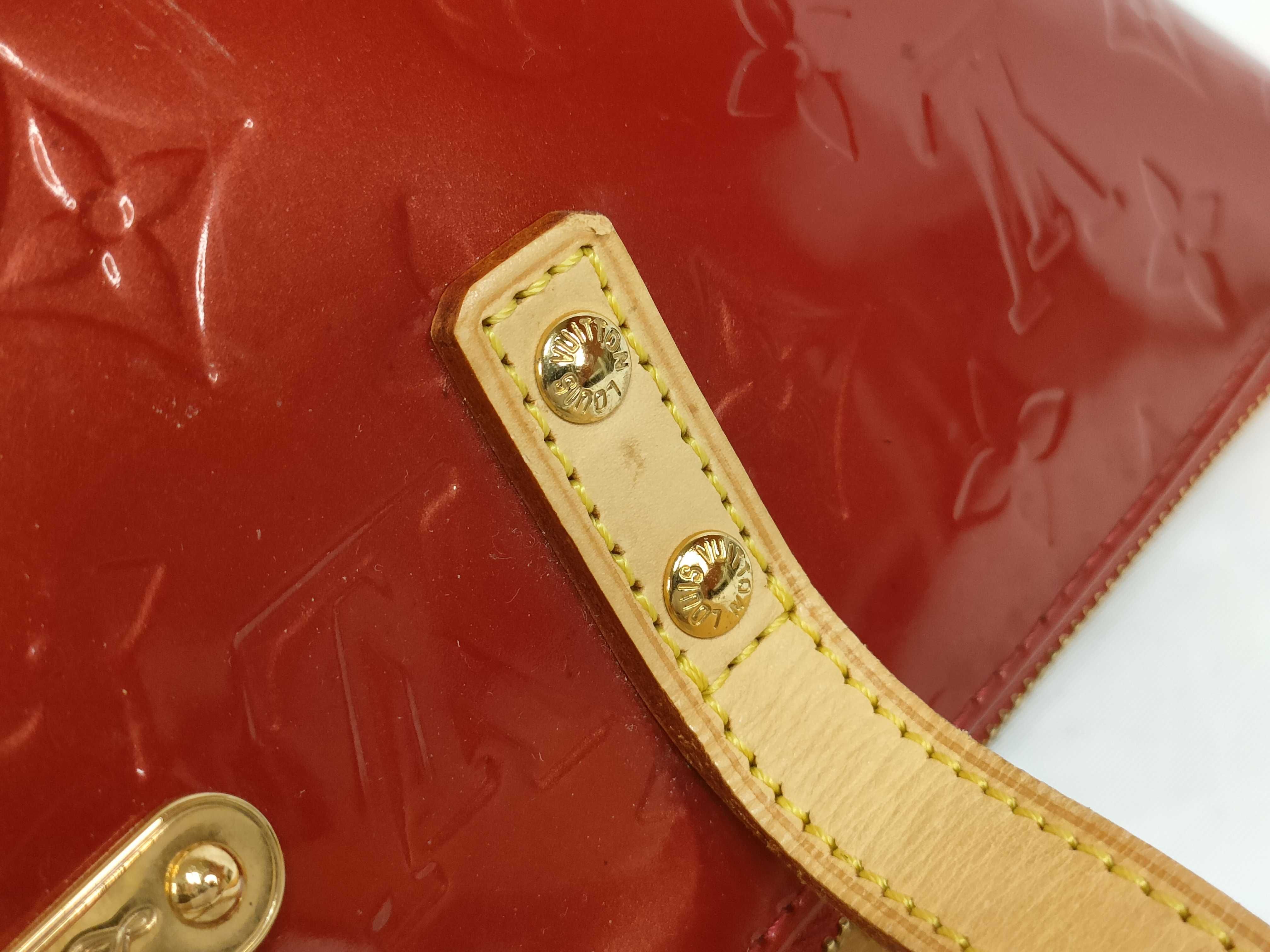 Red Vernis Monogram Bellevue PM M93583 Tote Bag — view 5