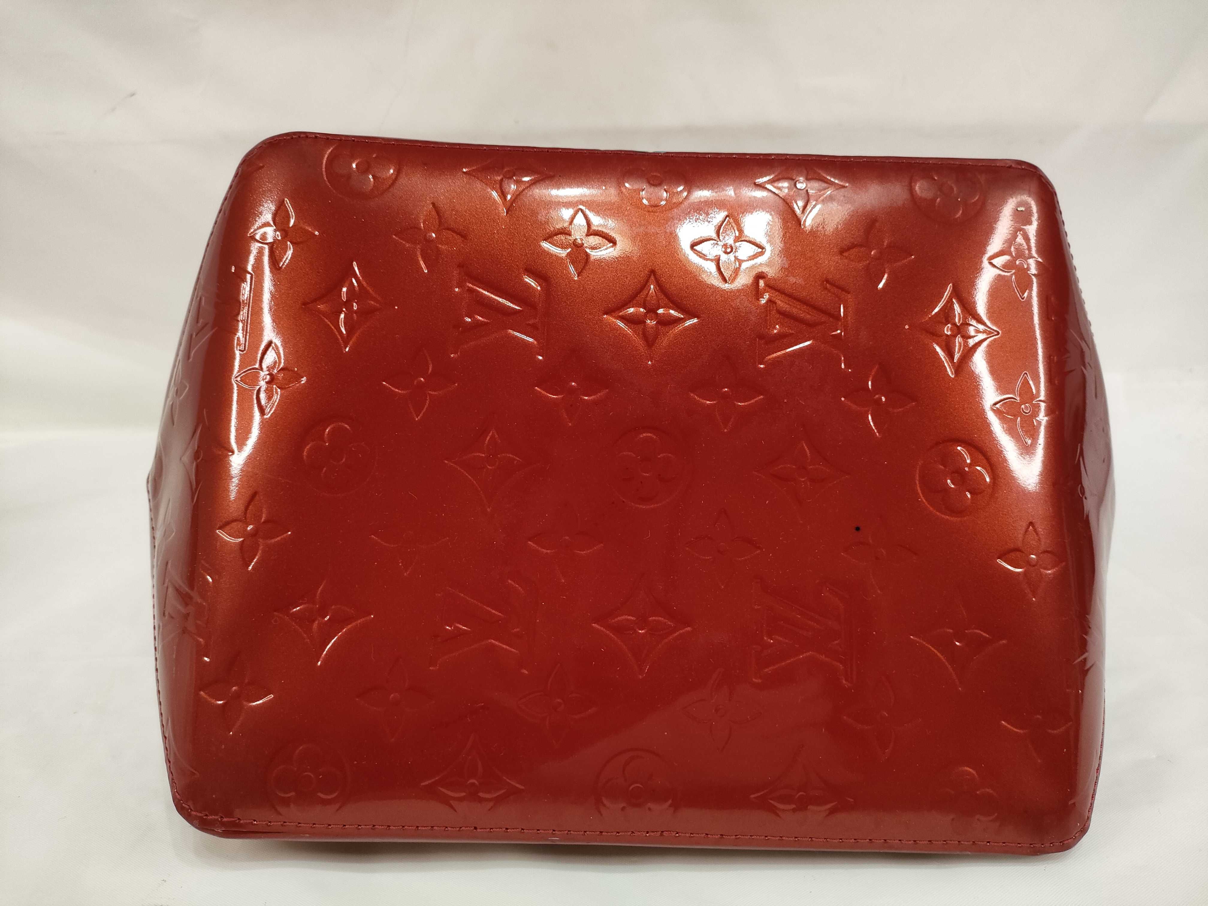 Red Vernis Monogram Bellevue PM M93583 Tote Bag — view 8