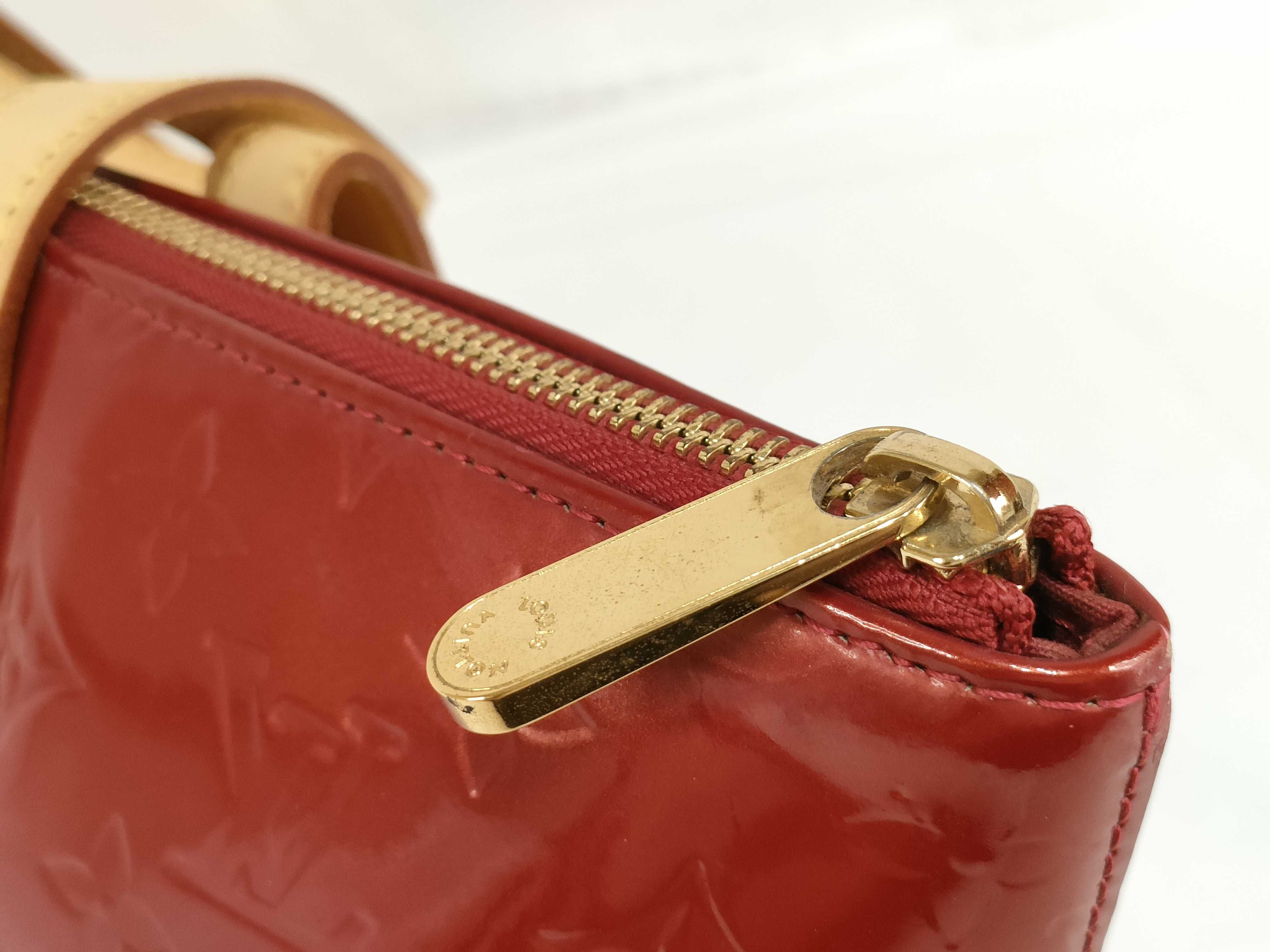 Red Vernis Monogram Bellevue PM M93583 Tote Bag — view 10