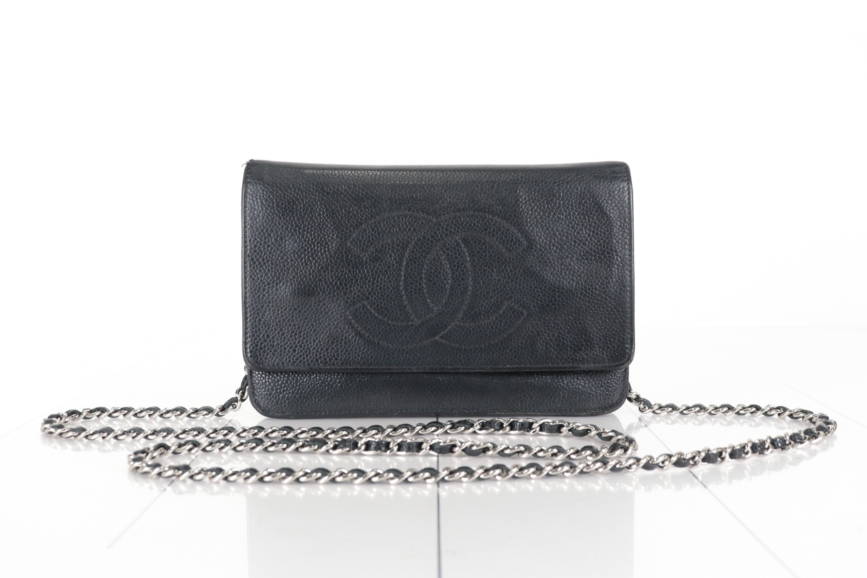 Coco Mark Caviar Chain Wallet, Serial Number 19