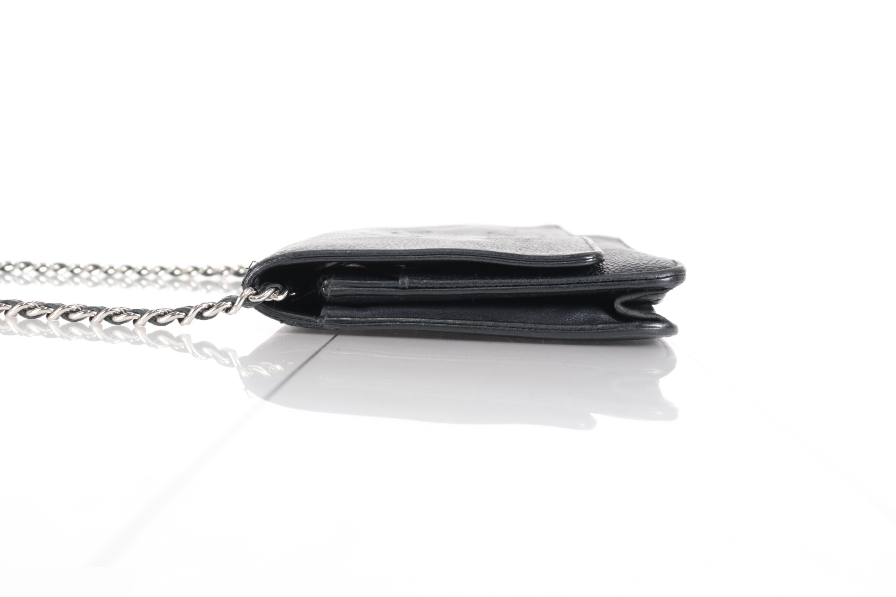 Coco Mark Caviar Chain Wallet, Serial Number 19 — view 3