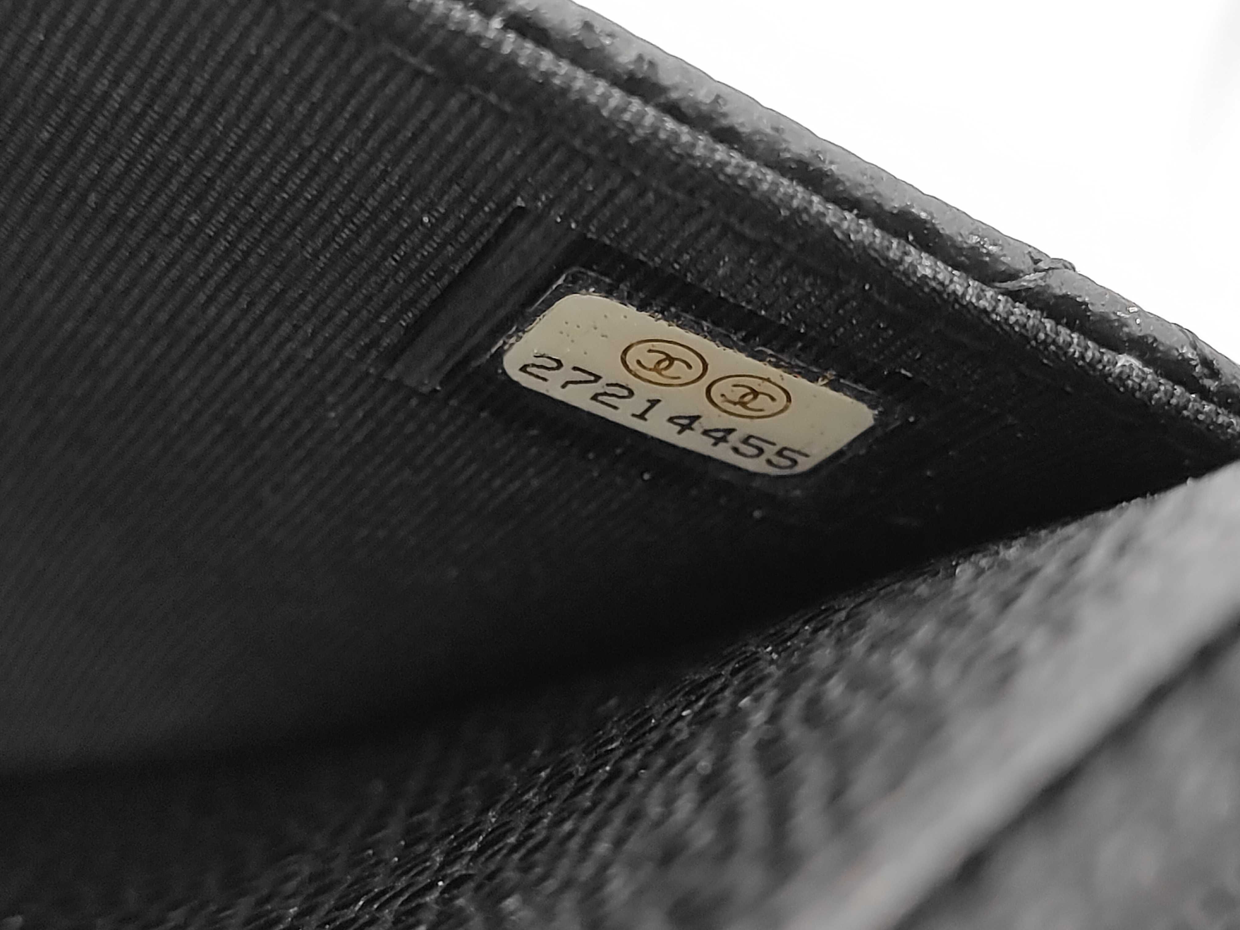 Matelassé Chain Wallet, Caviar Leather, Black, Gold Hardware, Shoulder Bag — view 10