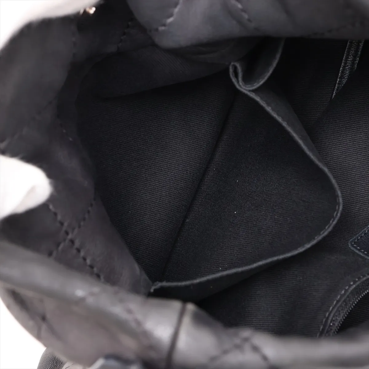 Matelassé Leather 2-Way Handbag, Black with Silver Hardware, Item Number 15472371 (Serial Number in the 15s range) — view 10