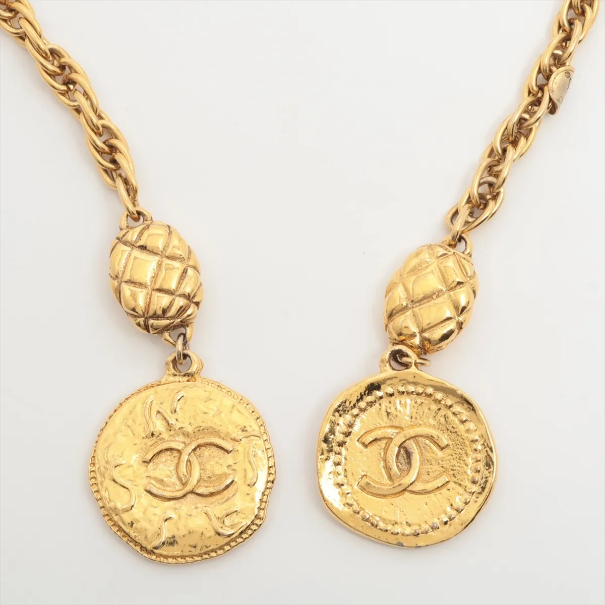 Coco Mark Logo Necklace, GP Gold. — view 2