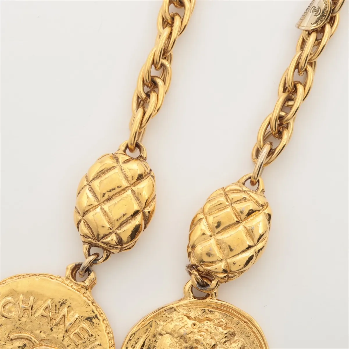 Coco Mark Logo Necklace, GP Gold. — view 3