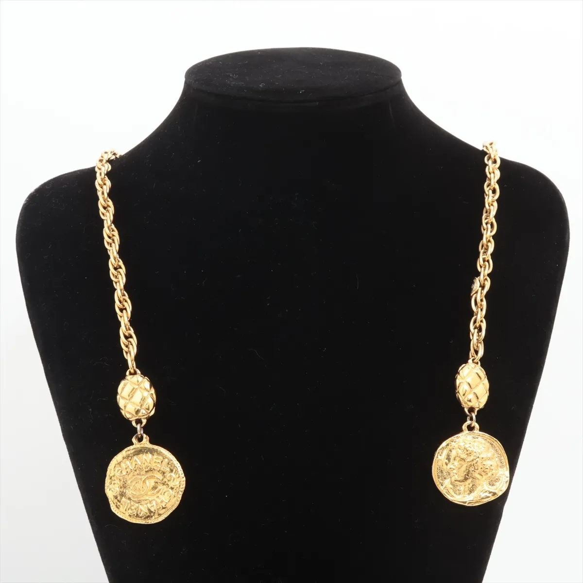 Coco Mark Logo Necklace, GP Gold. — view 5