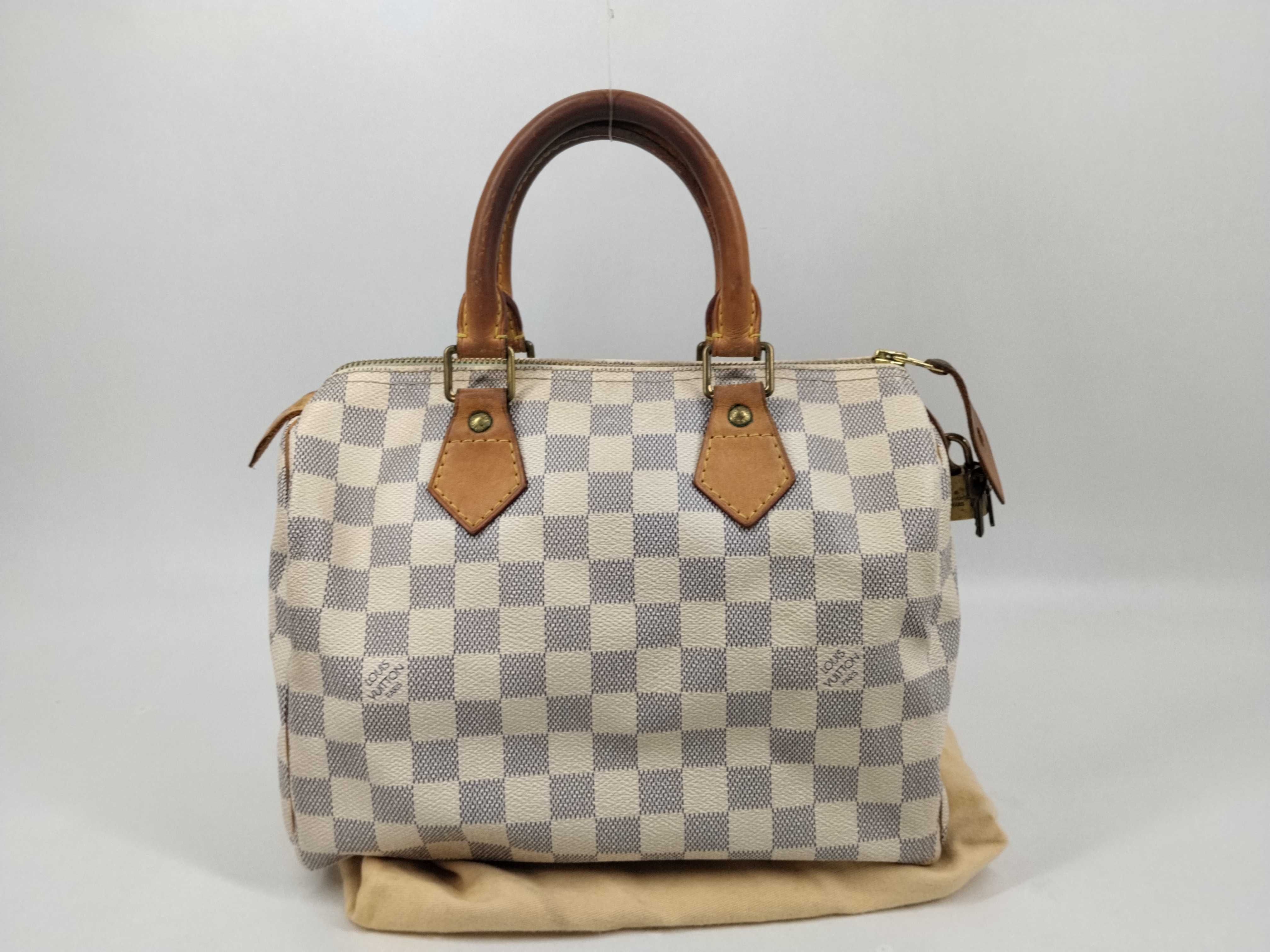 Damier Azur Speedy 25 N41534 SP0130 Boston Bag