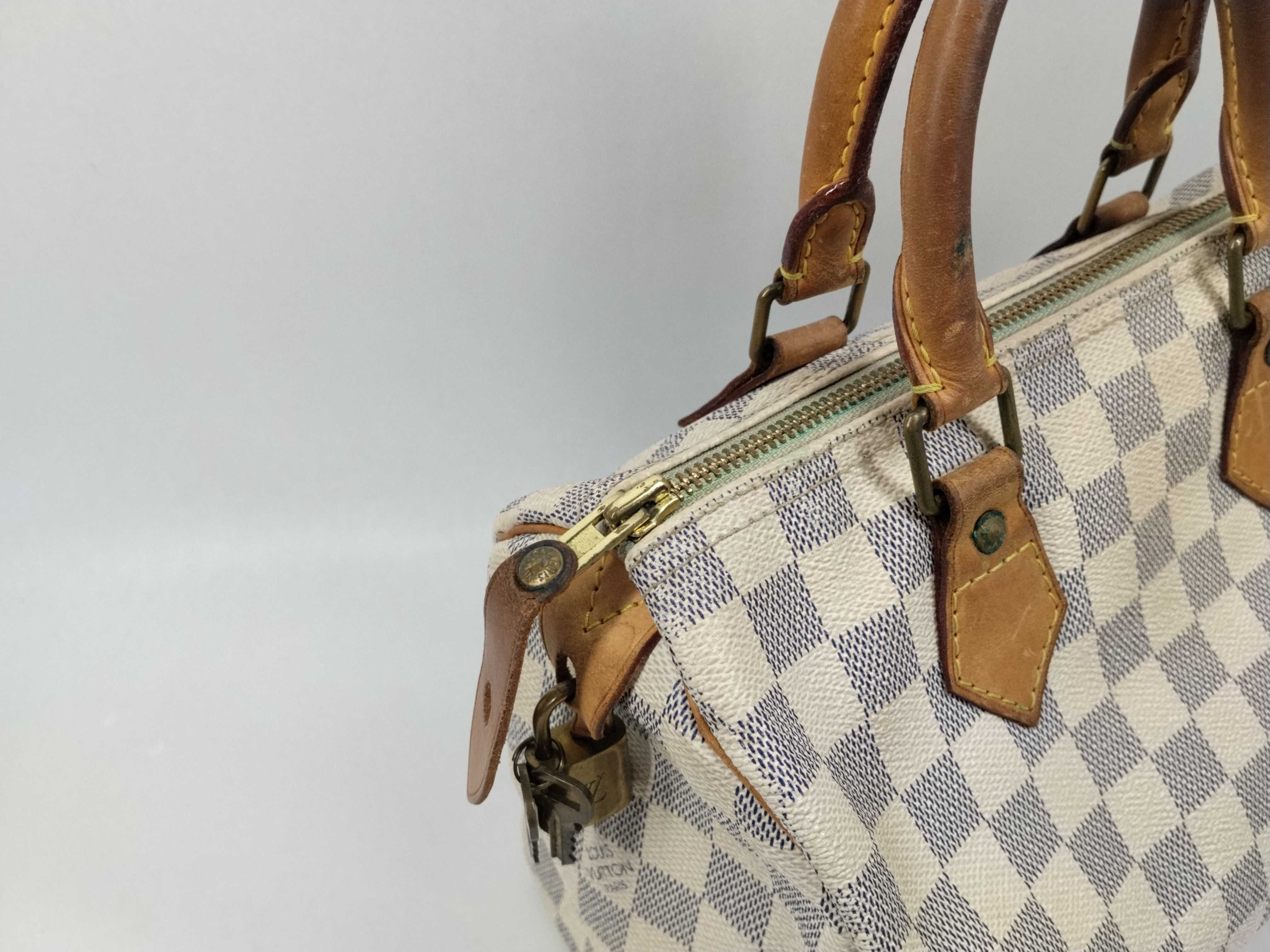 Damier Azur Speedy 25 N41534 SP0130 Boston Bag — view 5