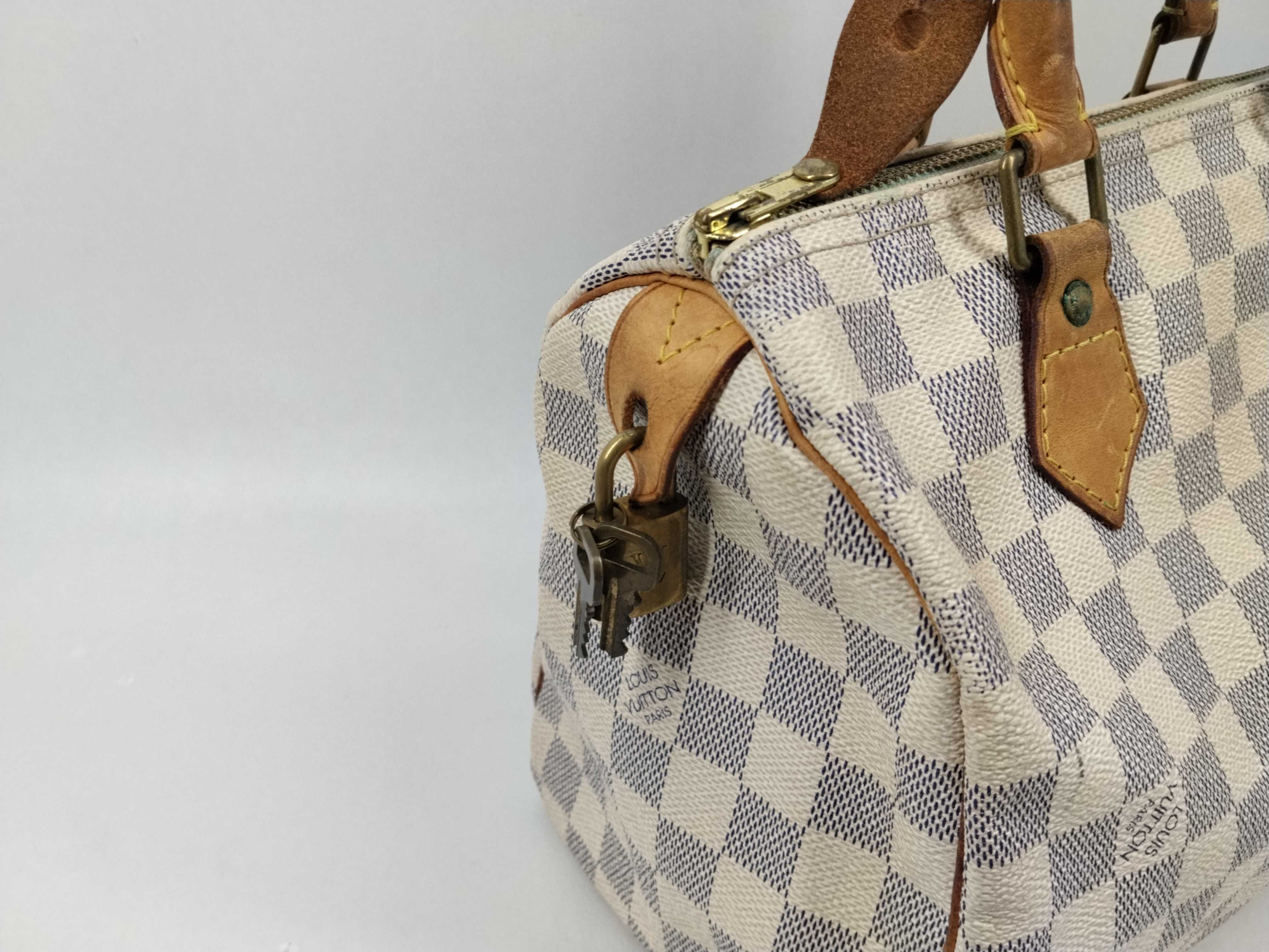 Damier Azur Speedy 25 N41534 SP0130 Boston Bag — view 6