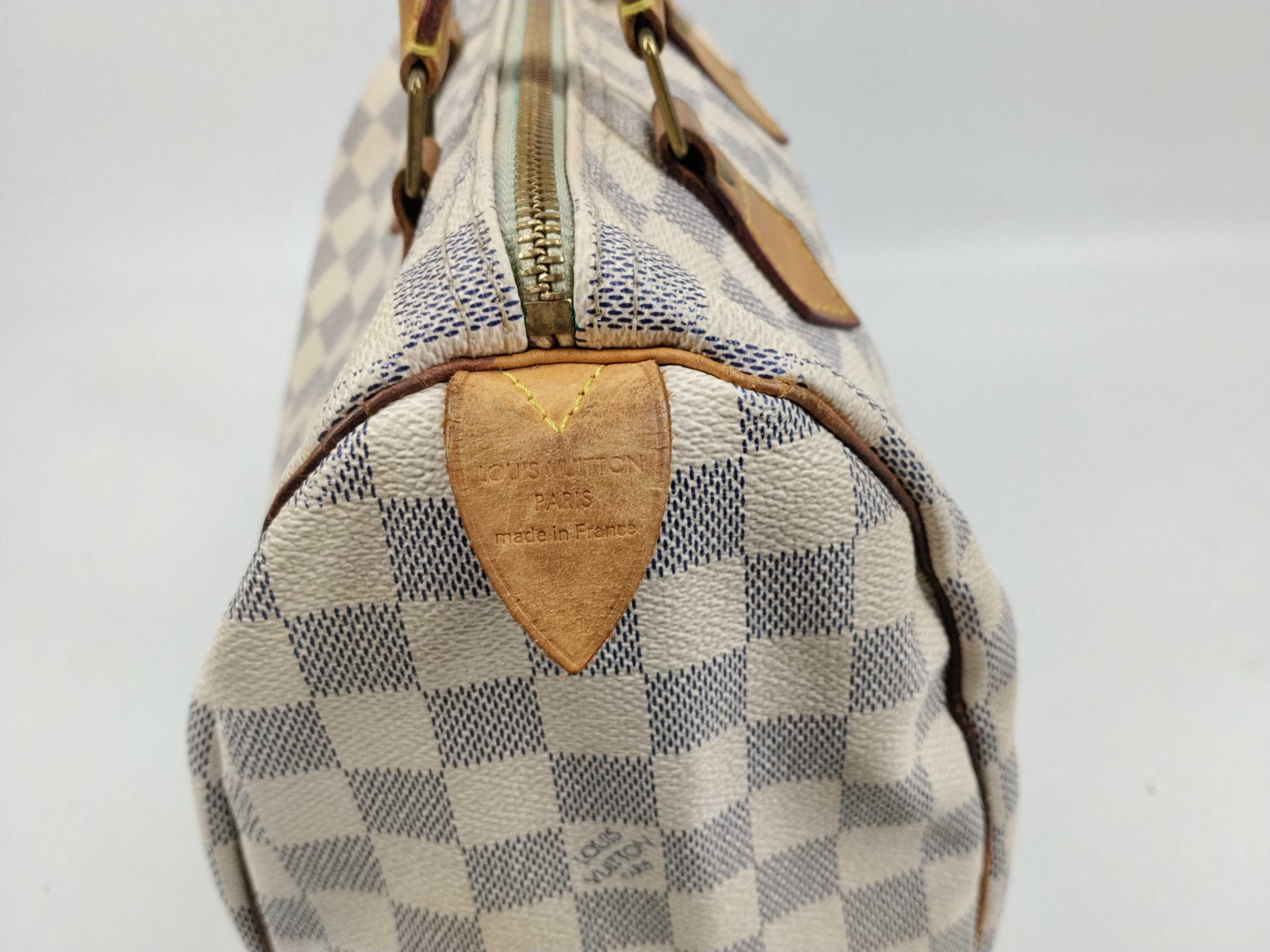 Damier Azur Speedy 25 N41534 SP0130 Boston Bag — view 8