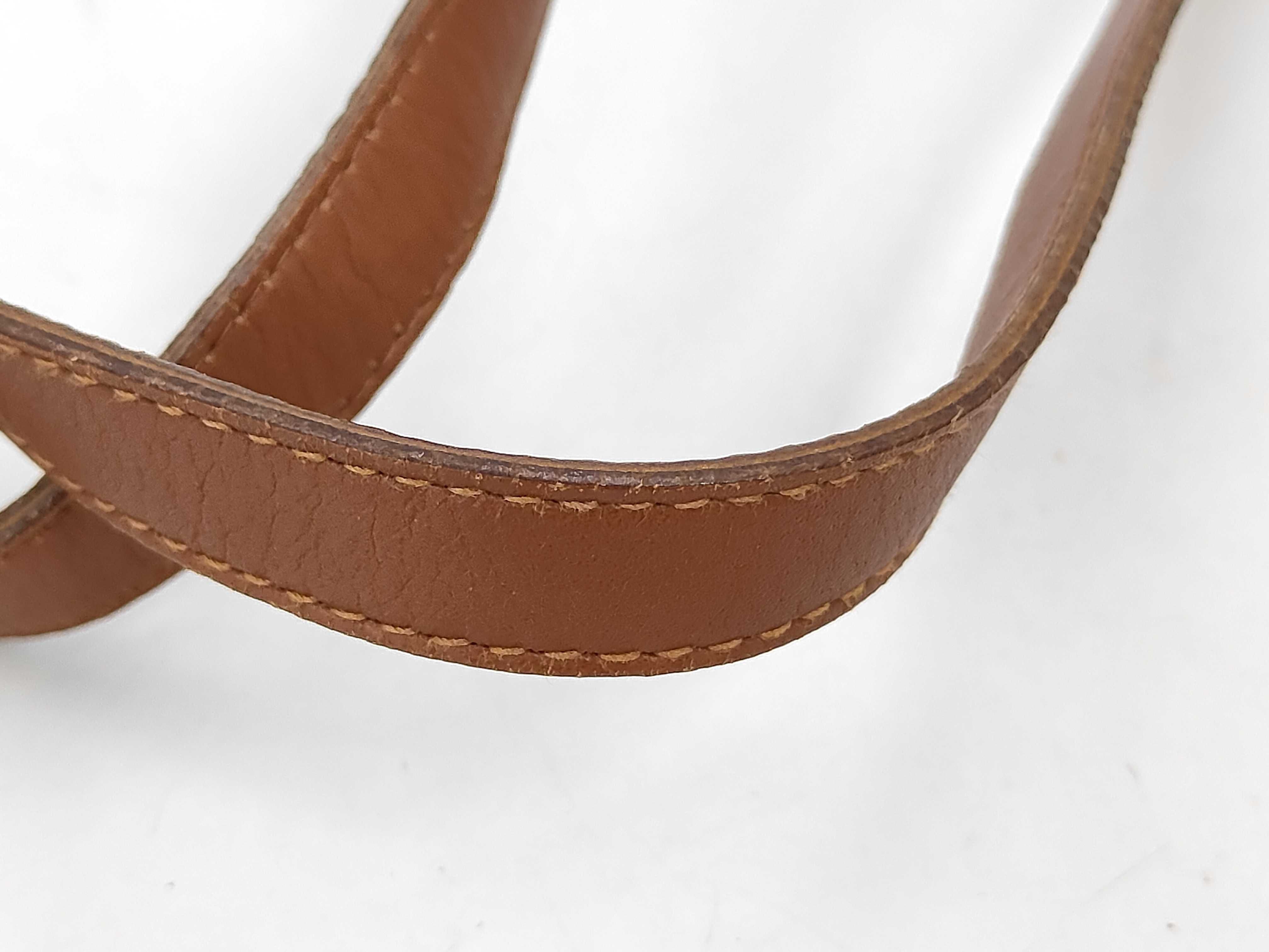 Triomphe Logo Leather Shoulder Bag — view 6