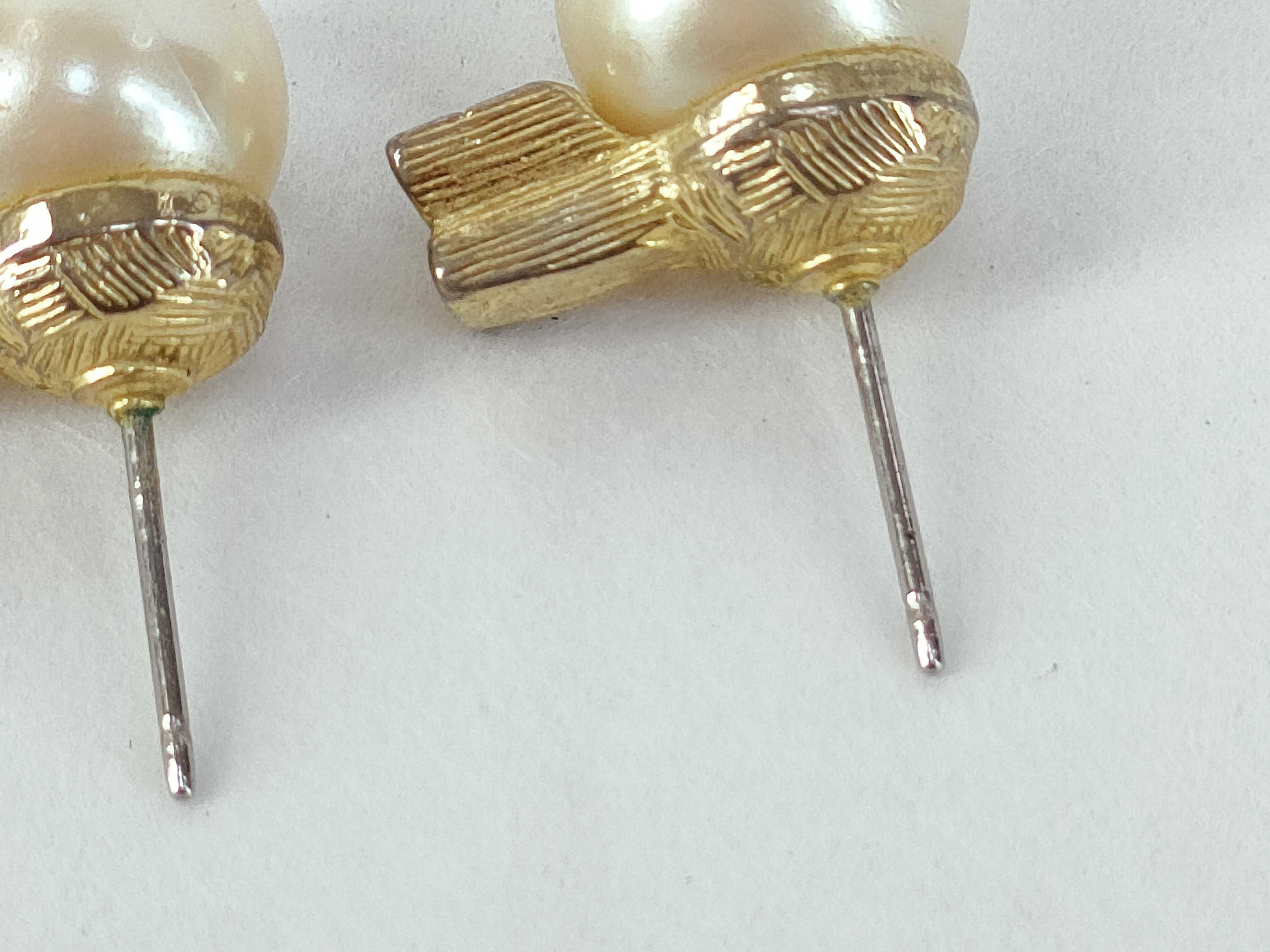 pearl earrings — view 3