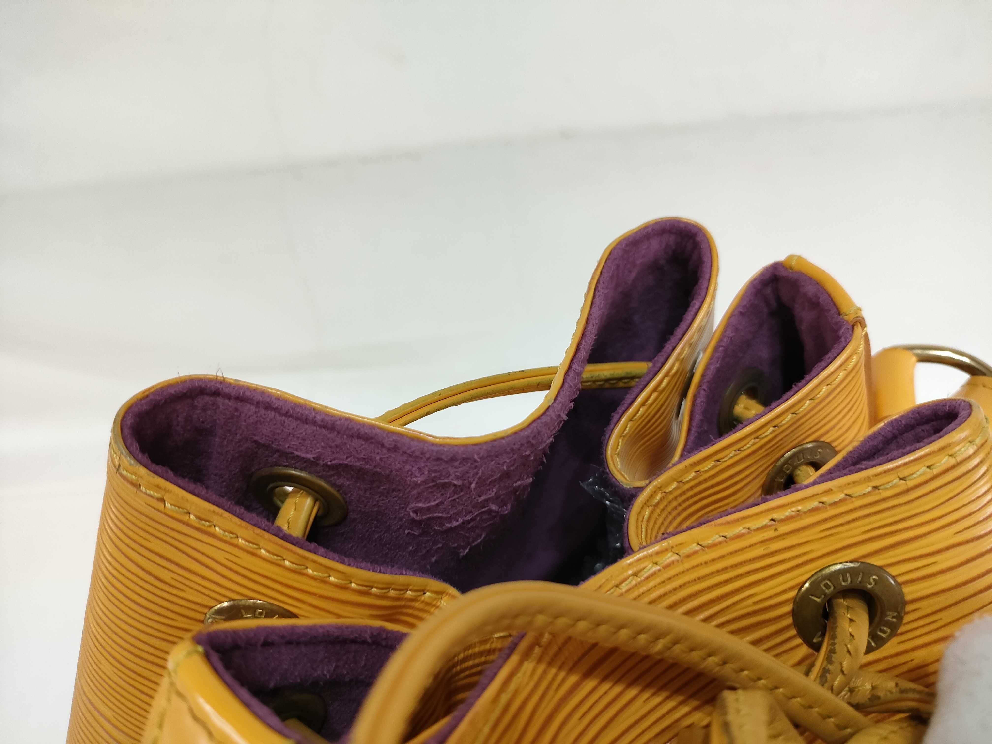 Epi Leather Petit Noé Yellow Shoulder Bag — view 11