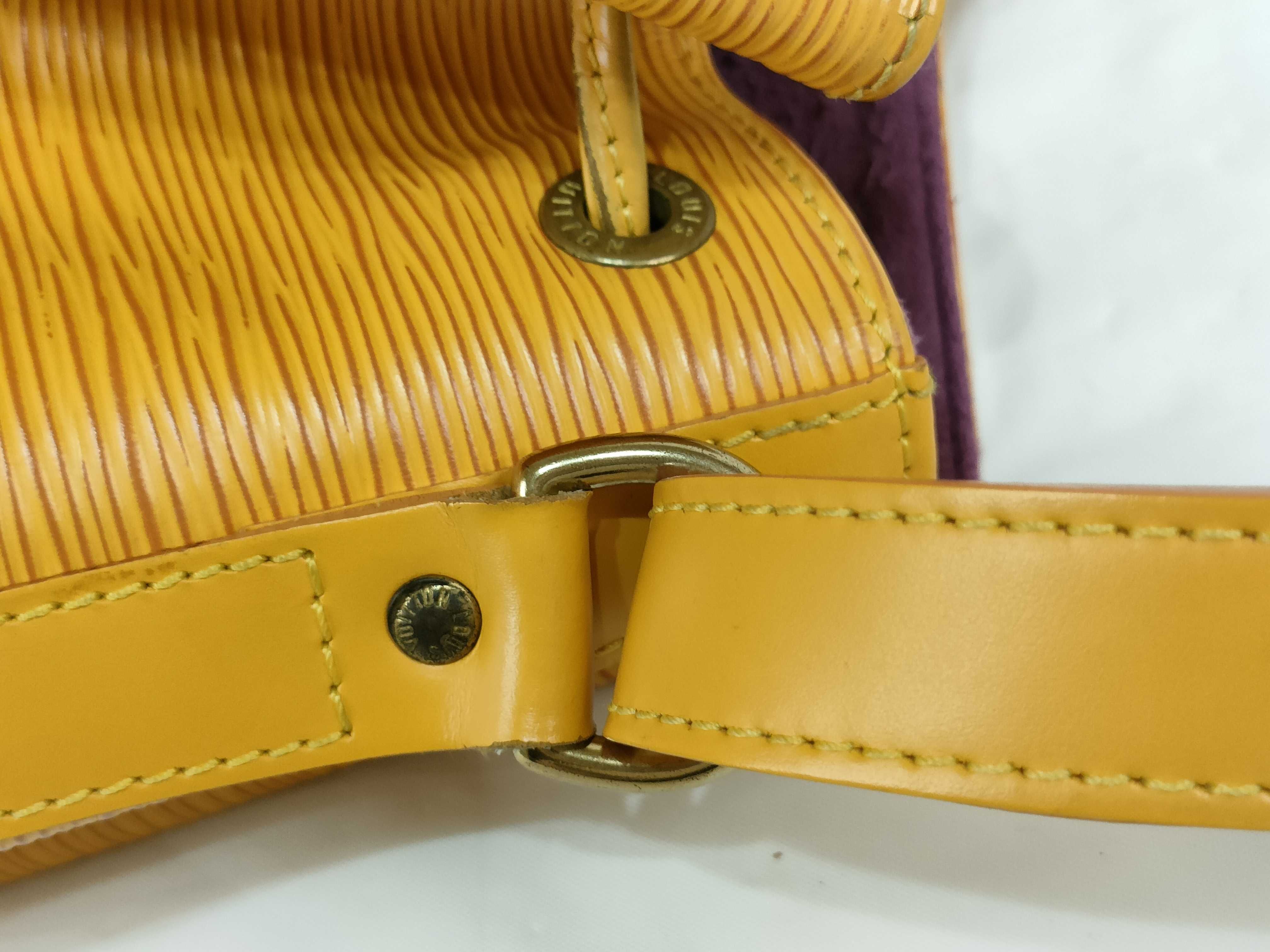 Epi Leather Petit Noé Yellow Shoulder Bag — view 4