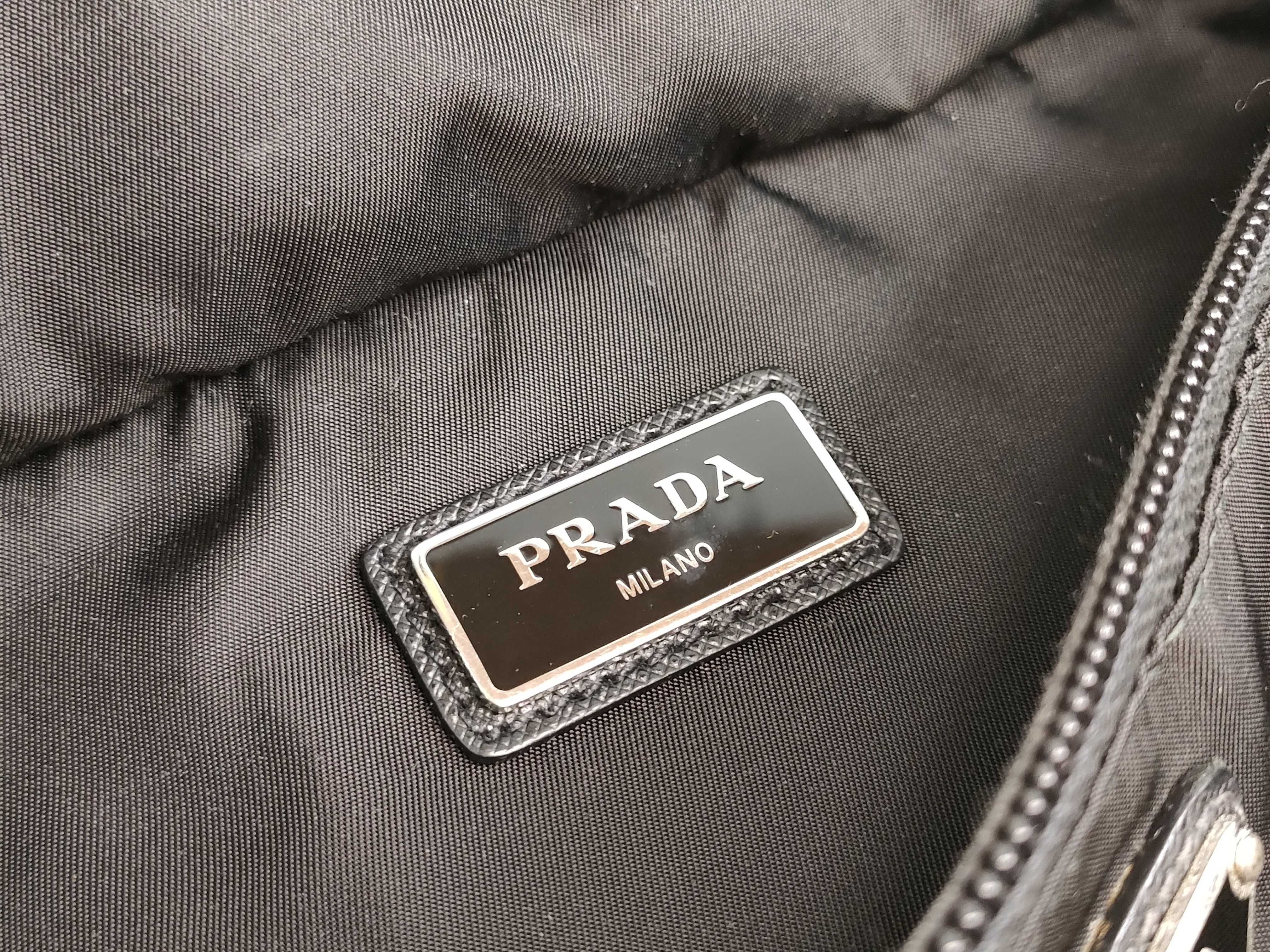 Nylon Prada Current Model Saffiano Waist Bag Logo Belt Waist Bag — view 11