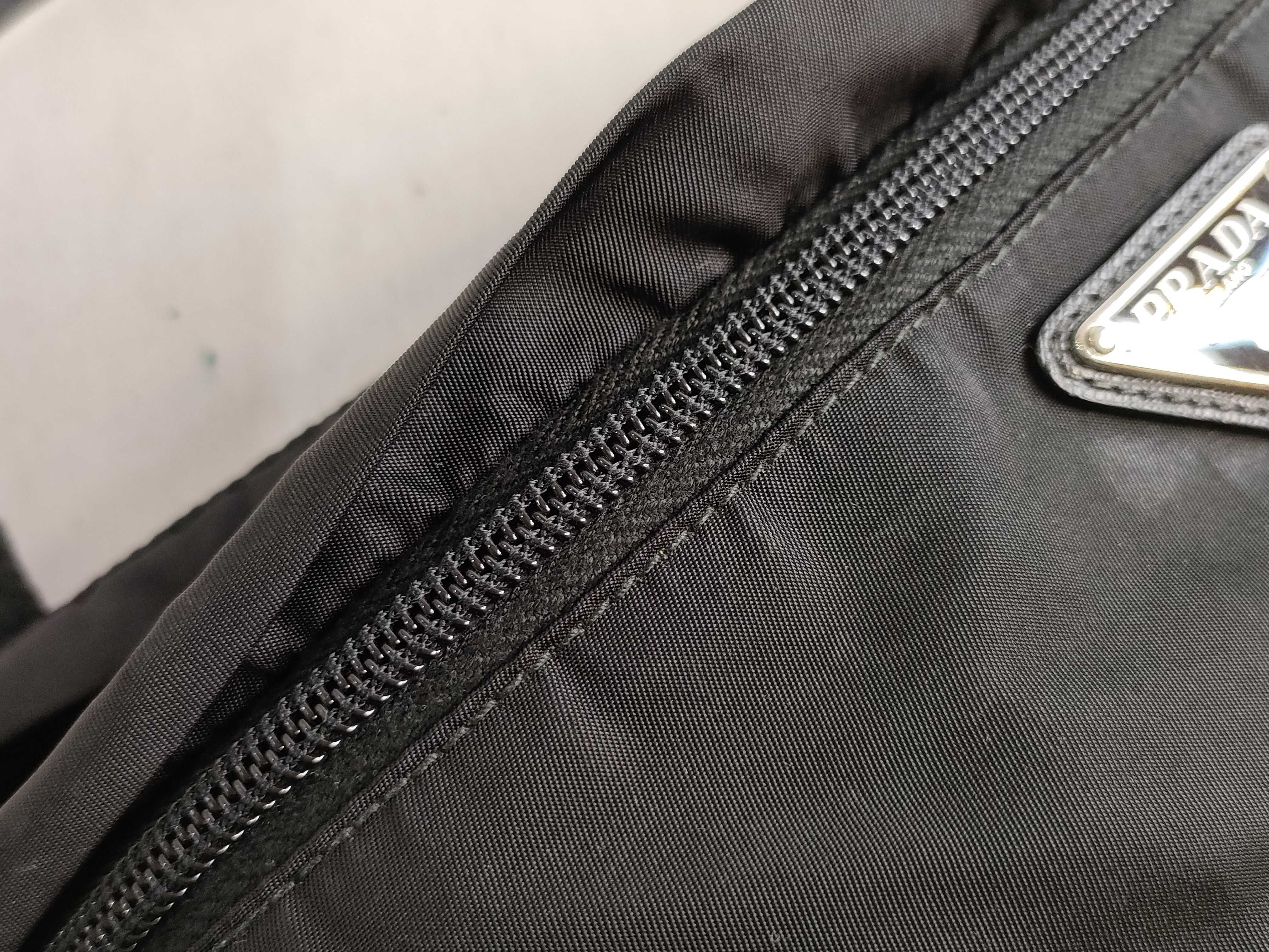 Nylon Prada Current Model Saffiano Waist Bag Logo Belt Waist Bag — view 8