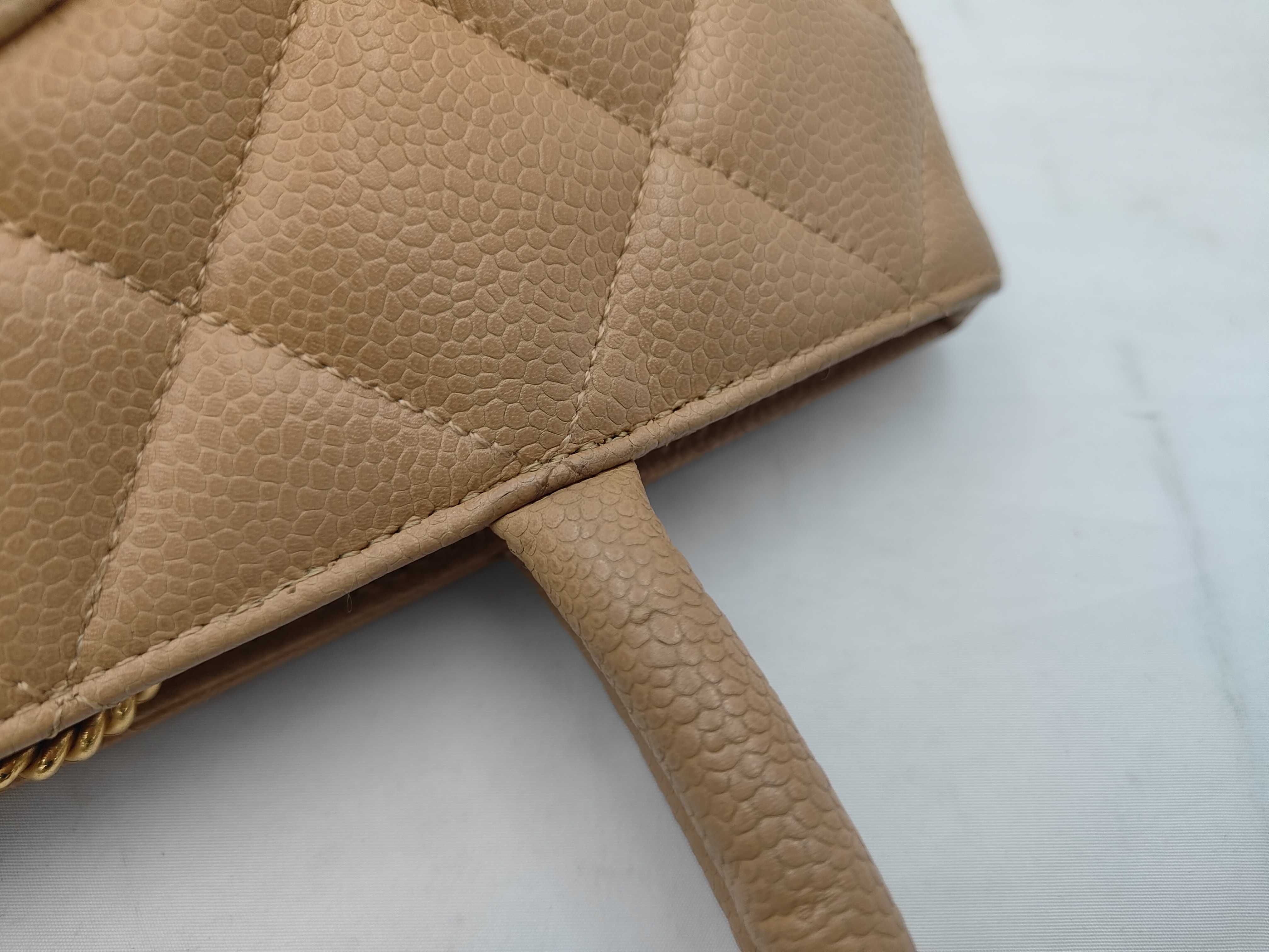 Coco Reissue Tote Bag, Caviar Leather, Beige — view 5