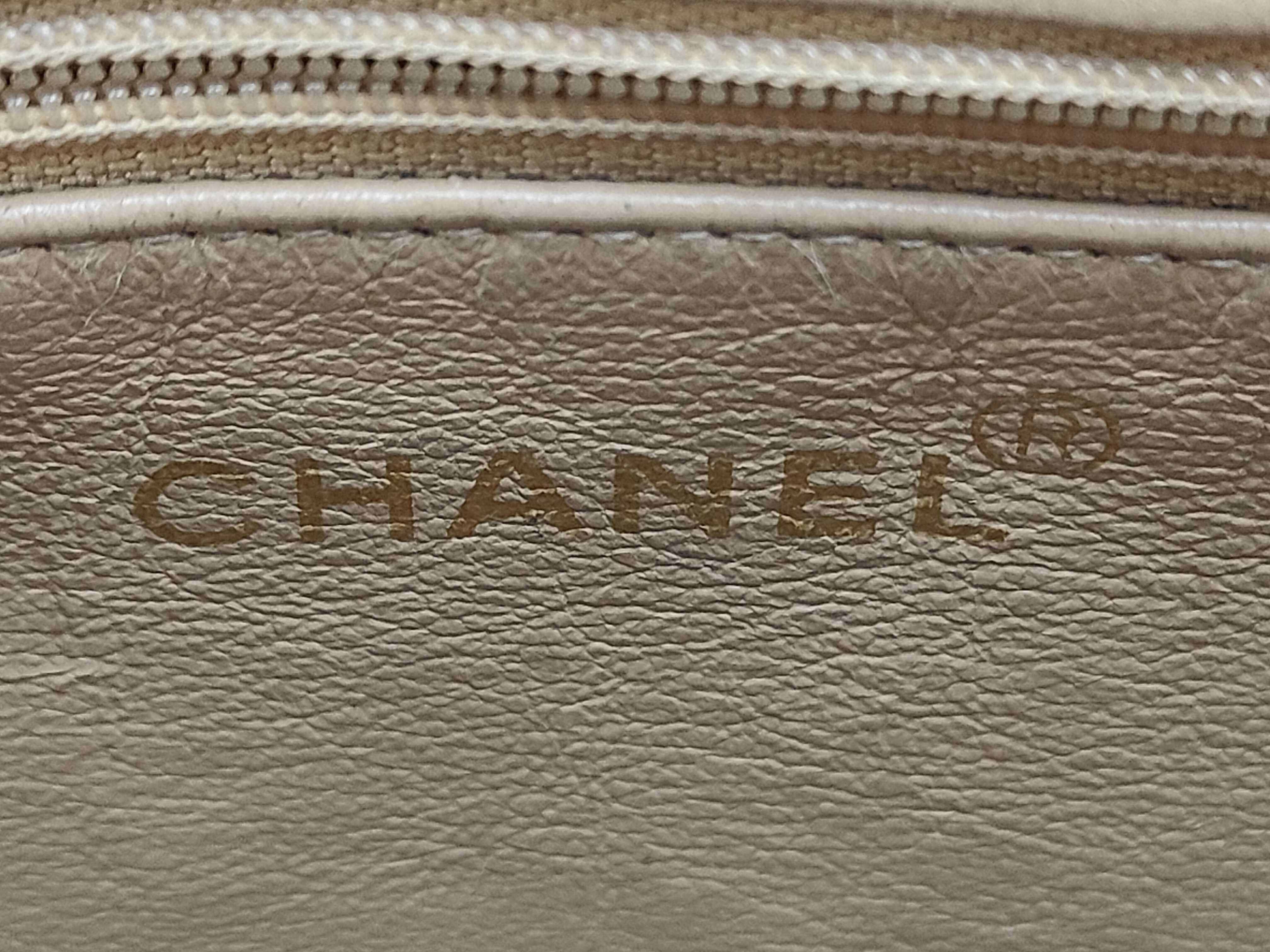 Coco Reissue Tote Bag, Caviar Leather, Beige — view 10