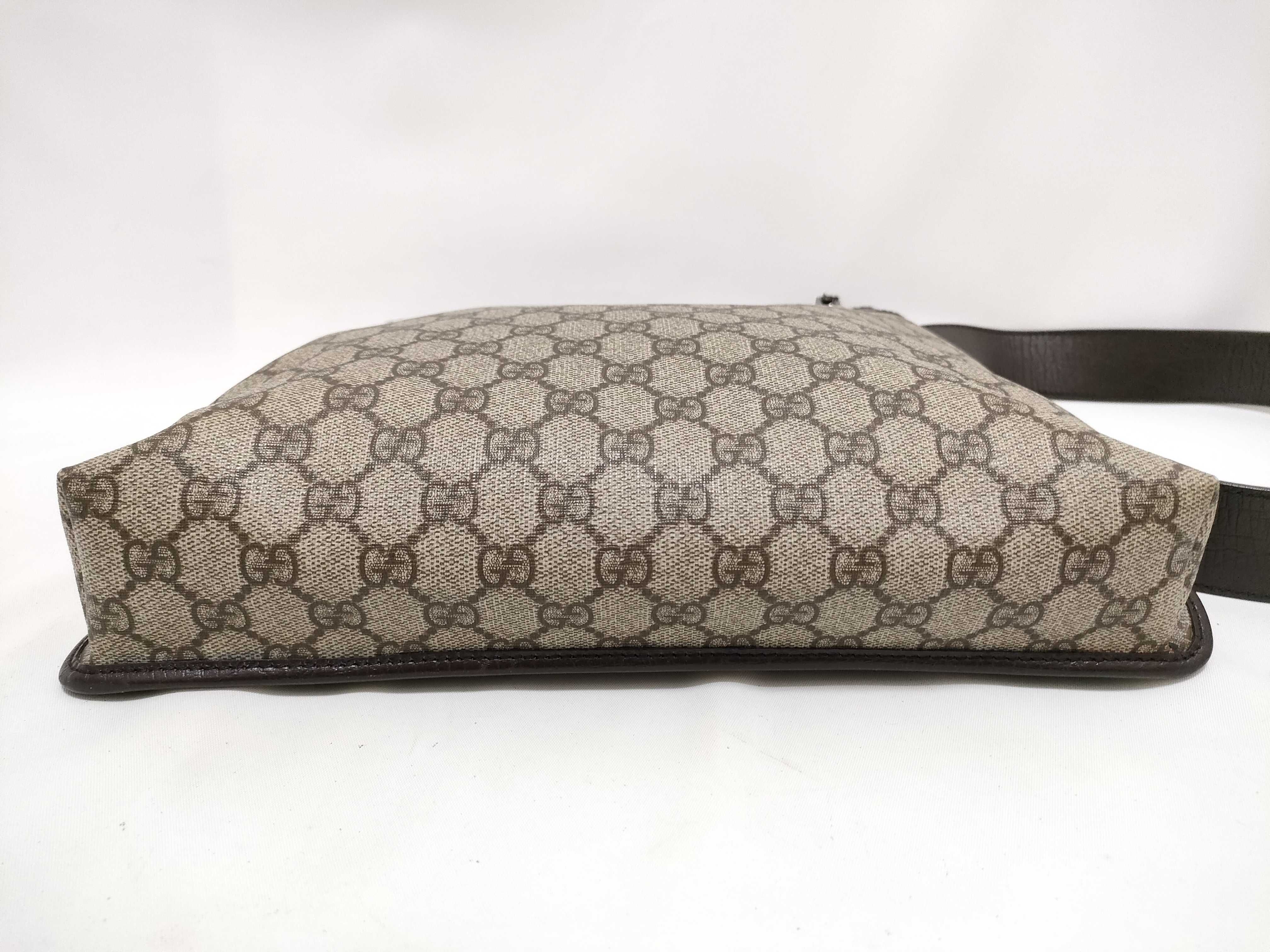 GG Supreme Shoulder Bag, 92560, PVC Leather, Brown. — view 7