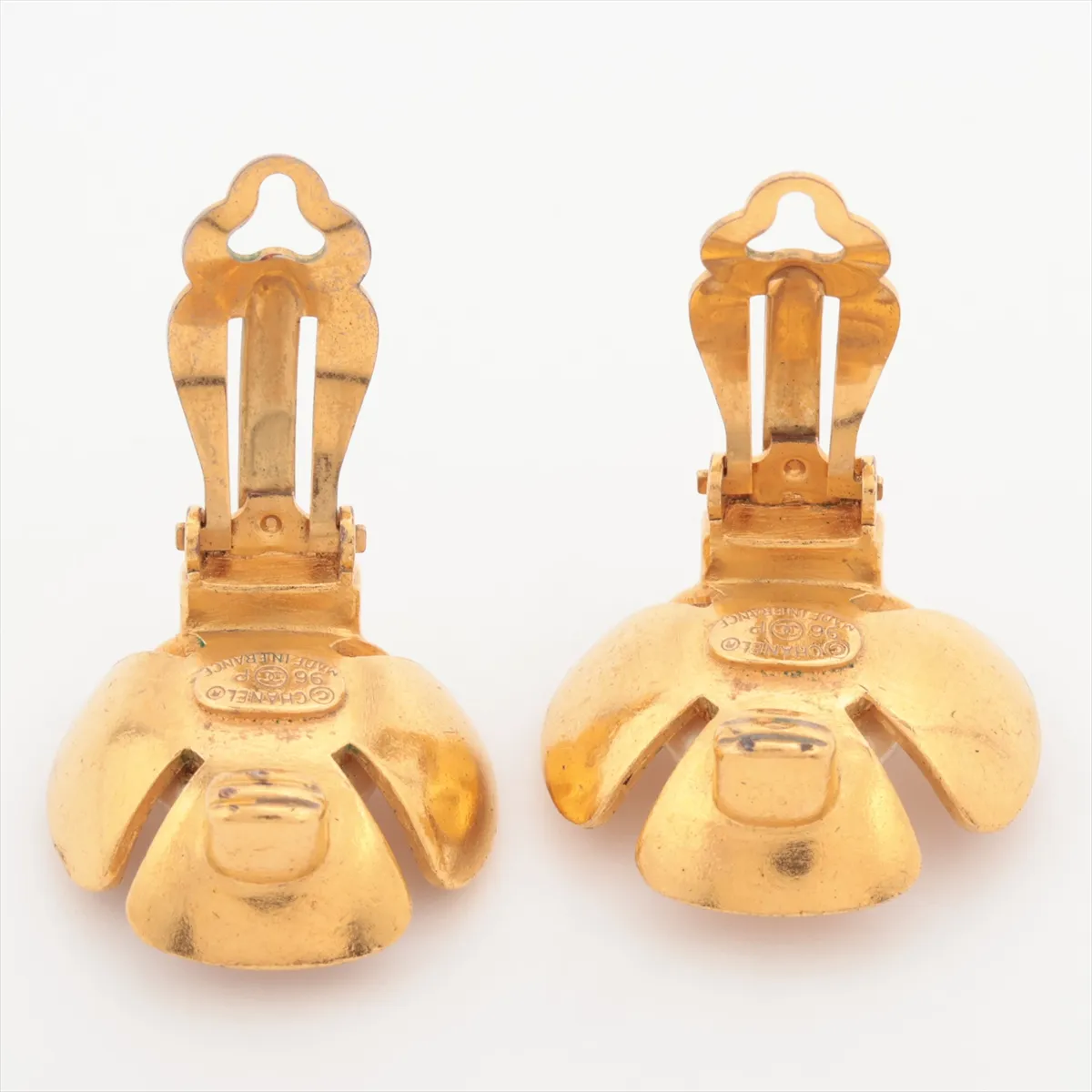 Cocomark 96P earrings (for both ears) GP x fake pearl Gold — view 4