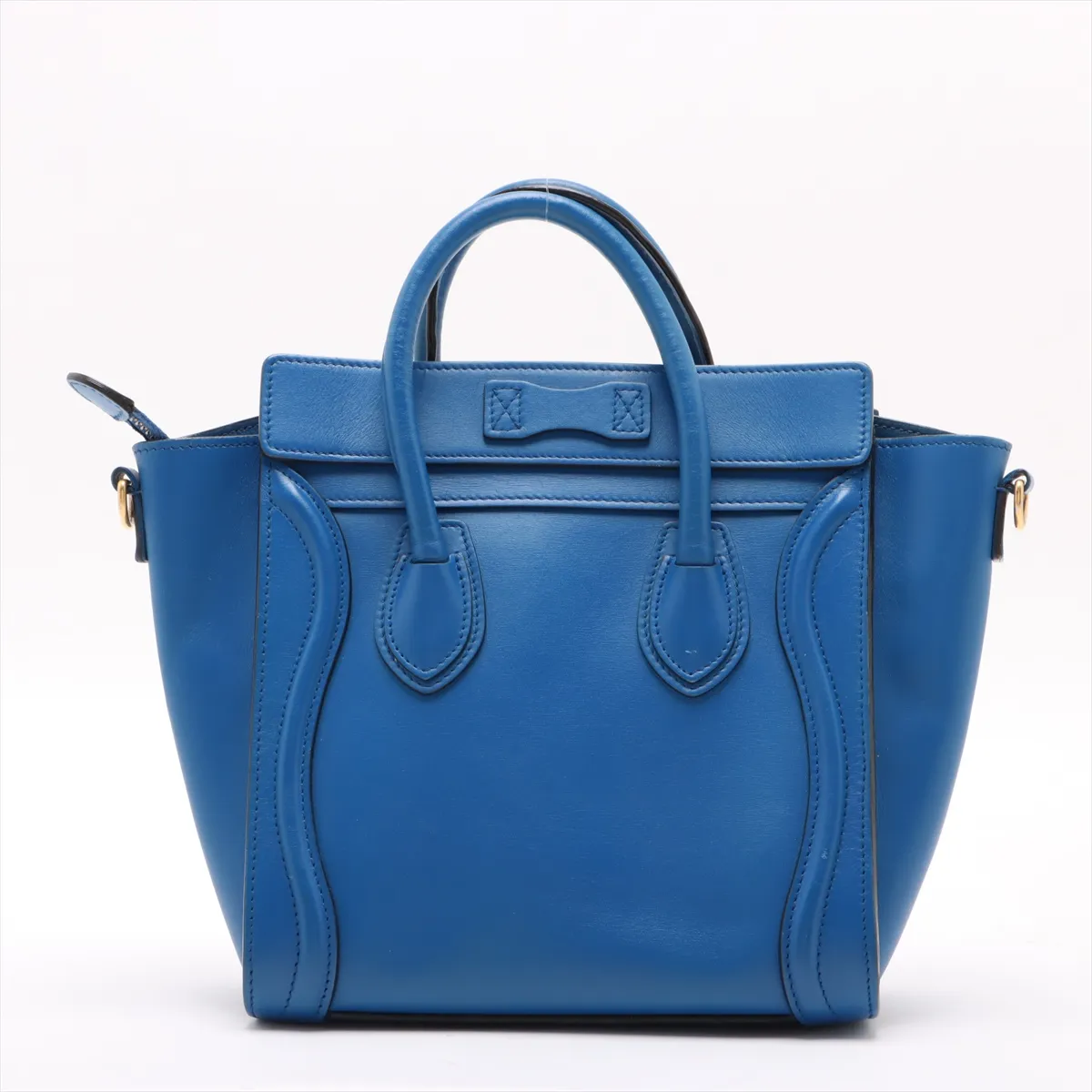 Luggage Nano Shopper Leather 2WAY Handbag Blue — view 2