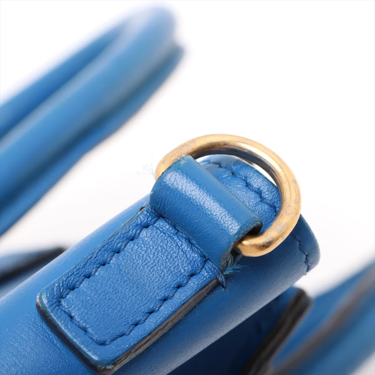 Luggage Nano Shopper Leather 2WAY Handbag Blue — view 13