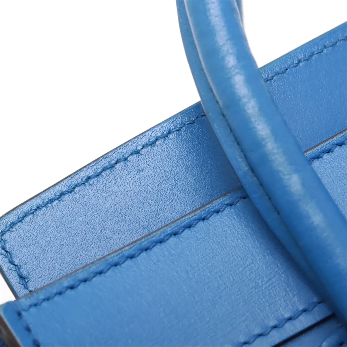 Luggage Nano Shopper Leather 2WAY Handbag Blue — view 14