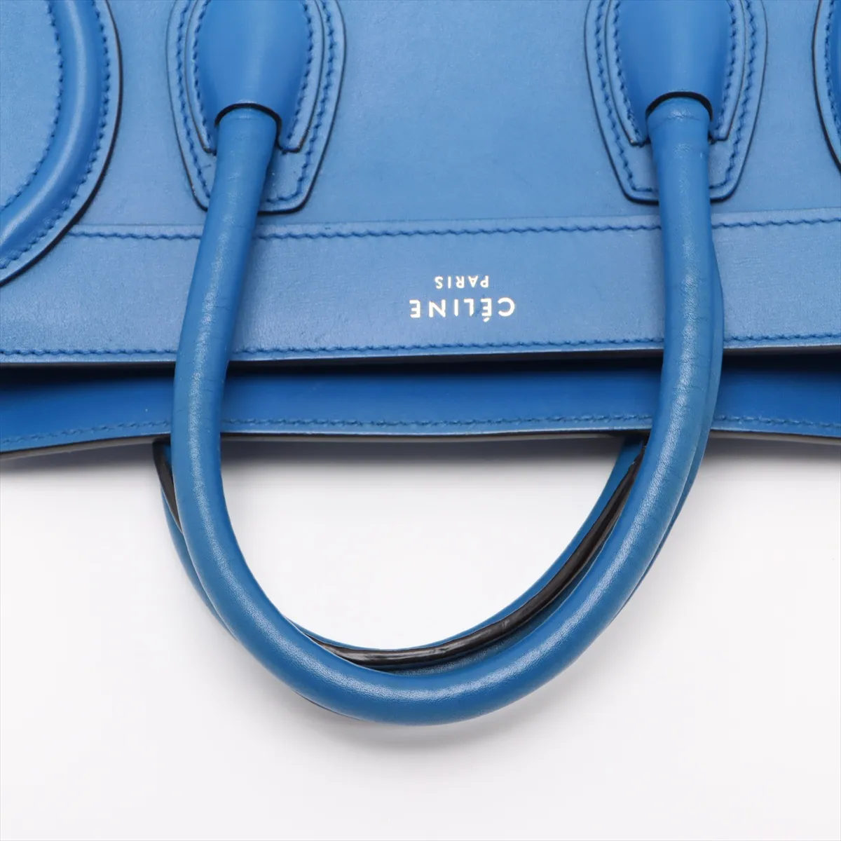 Luggage Nano Shopper Leather 2WAY Handbag Blue — view 5