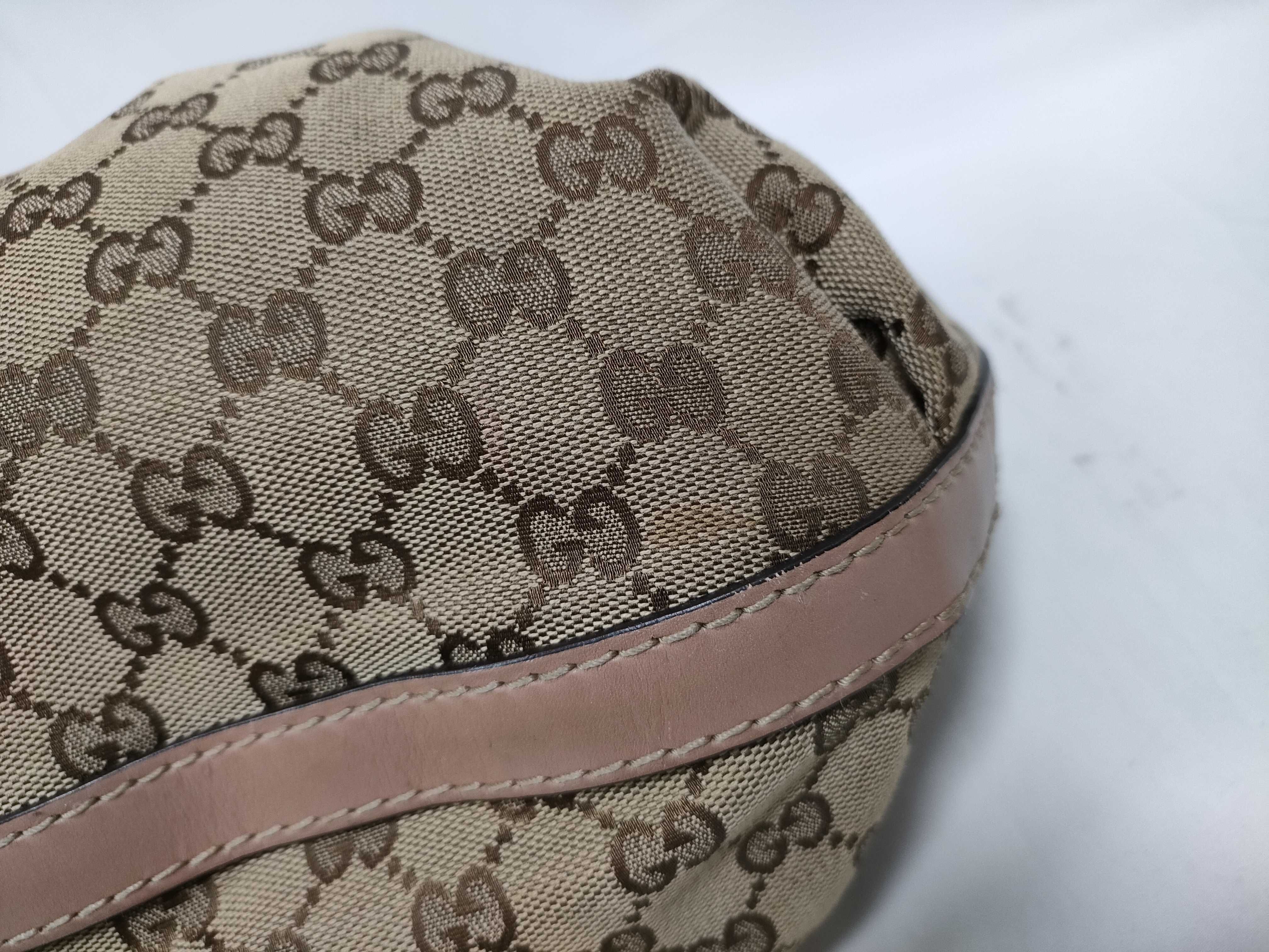 VN- GG Canvas Leather Tote Bag Beige x Pink 269953 Tote Bag — view 4