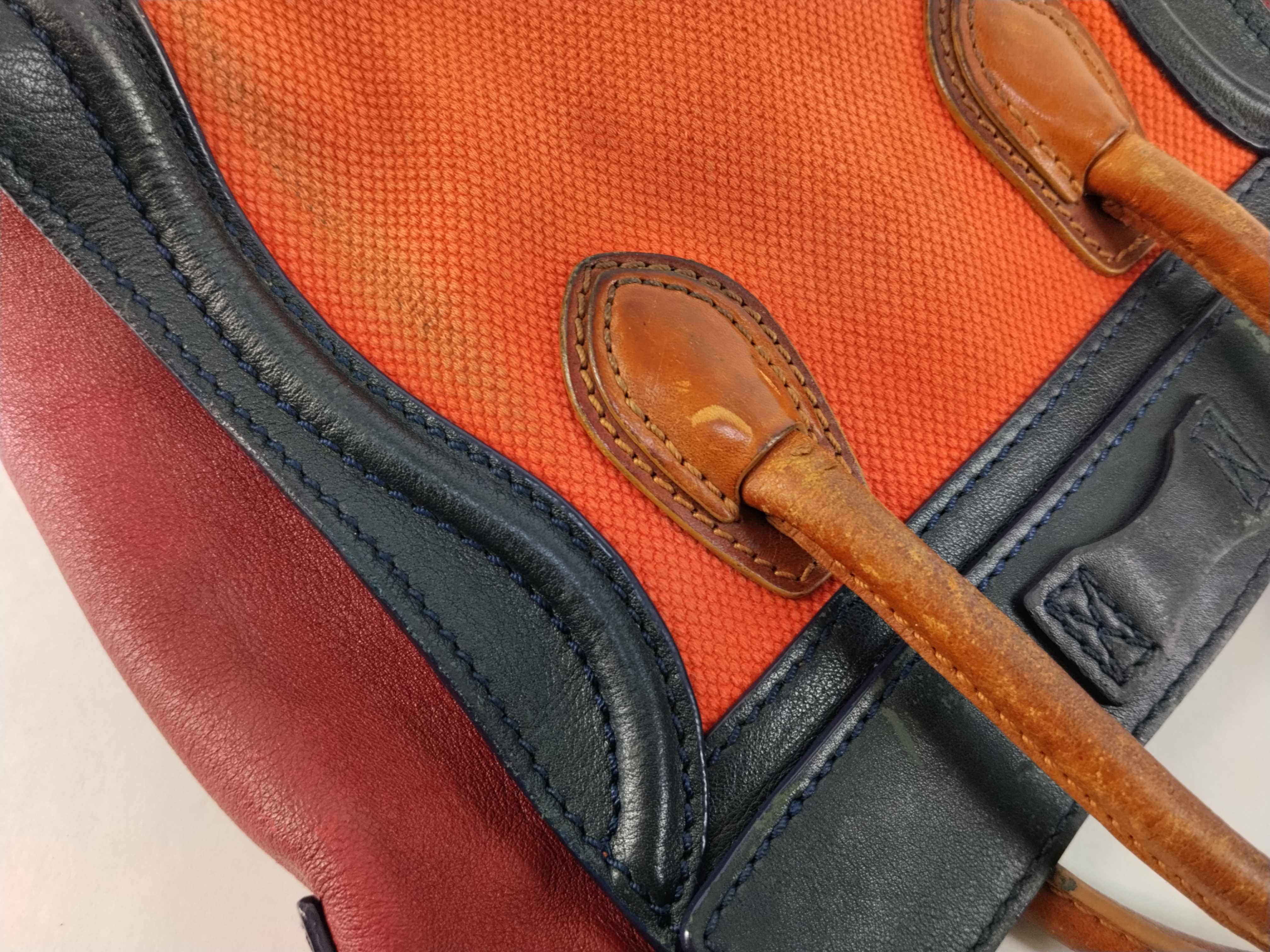 Luggage Nano Shopper Orange/Navy Handbag — view 13