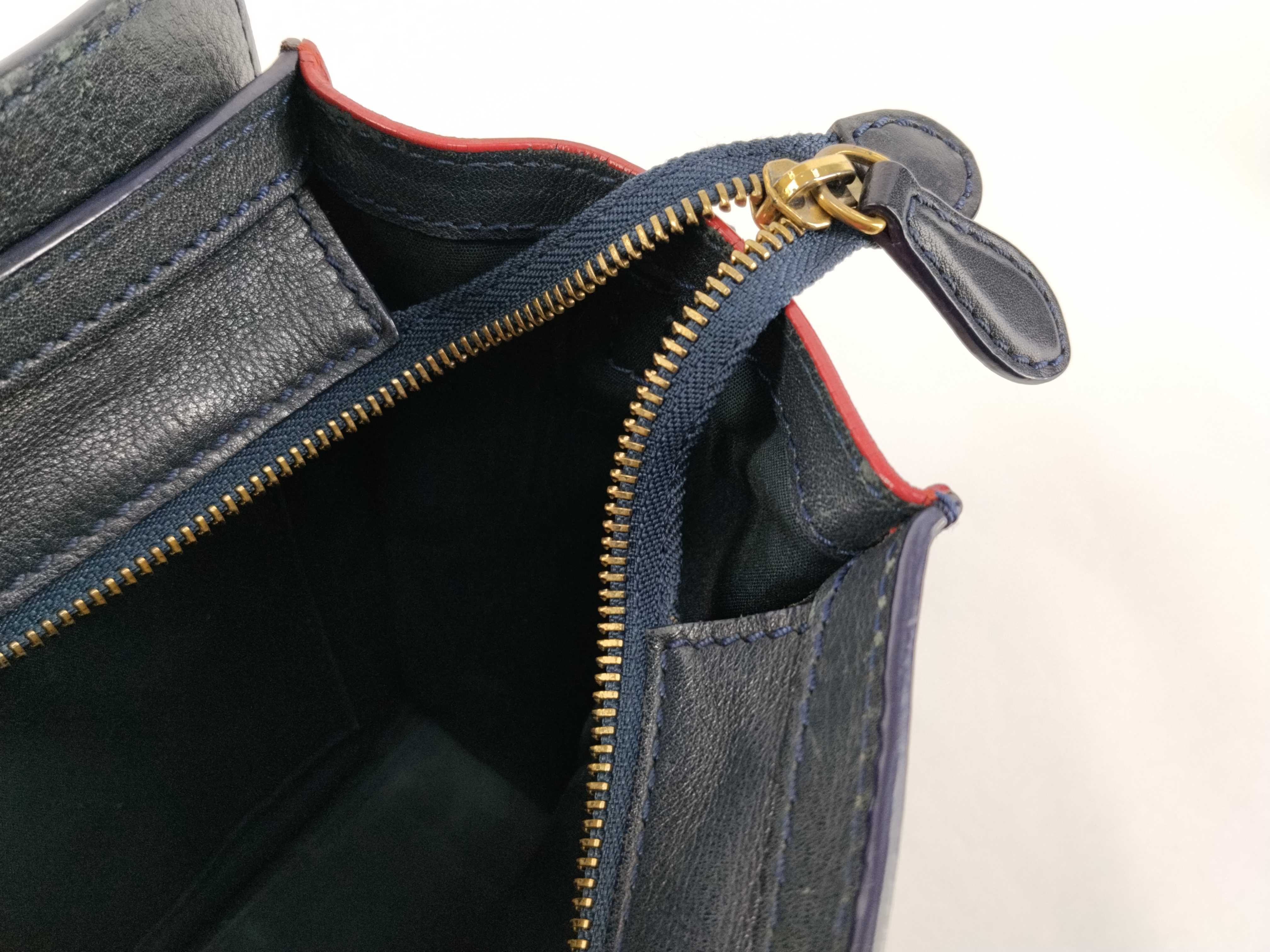 Luggage Nano Shopper Orange/Navy Handbag — view 9