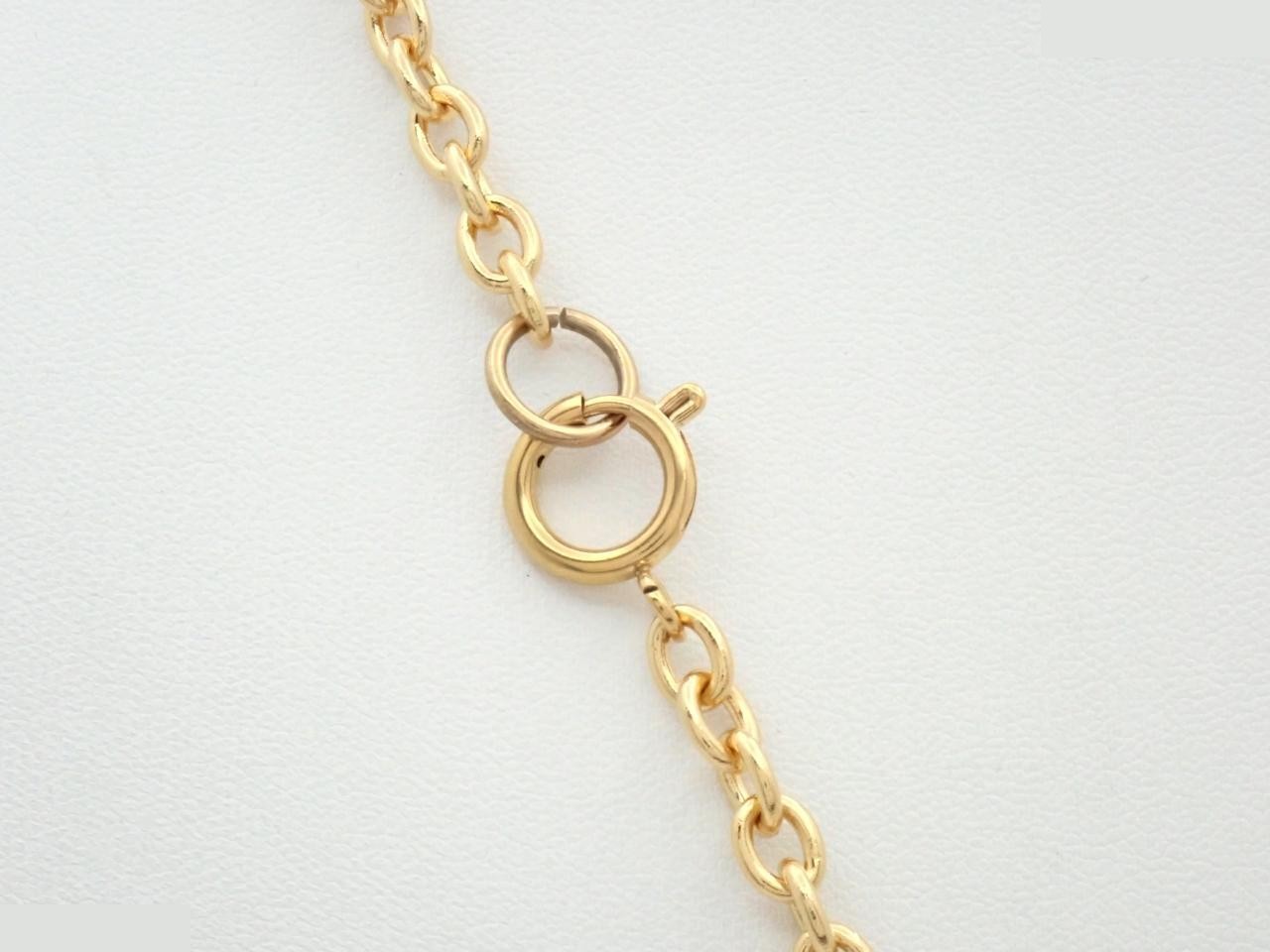 Coco Mark Gold Diamond Necklace with Engraving — view 2