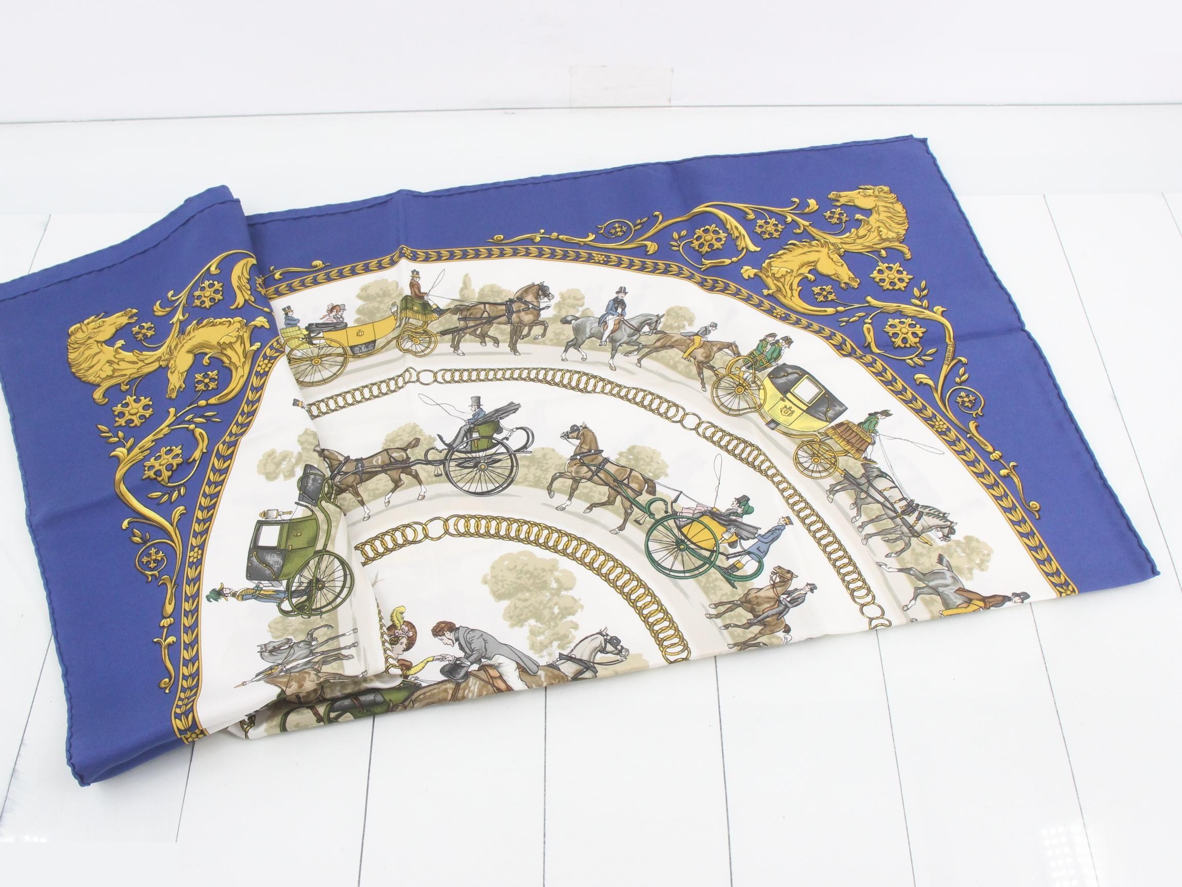 Carré 90 Silk Scarf - A Walk to Longchamp — view 3