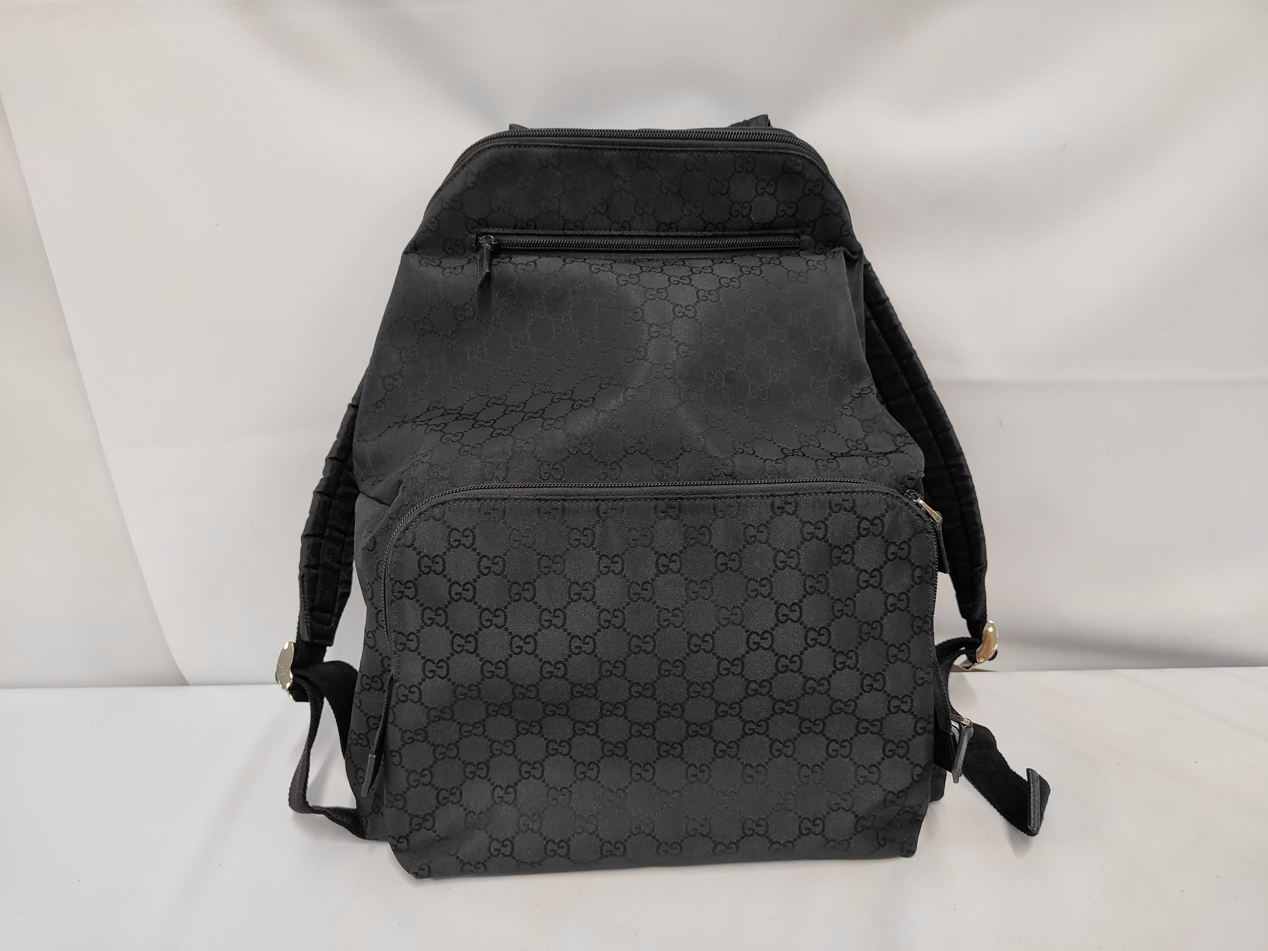 GG Nylon Backpack, Black, 179606 Bag