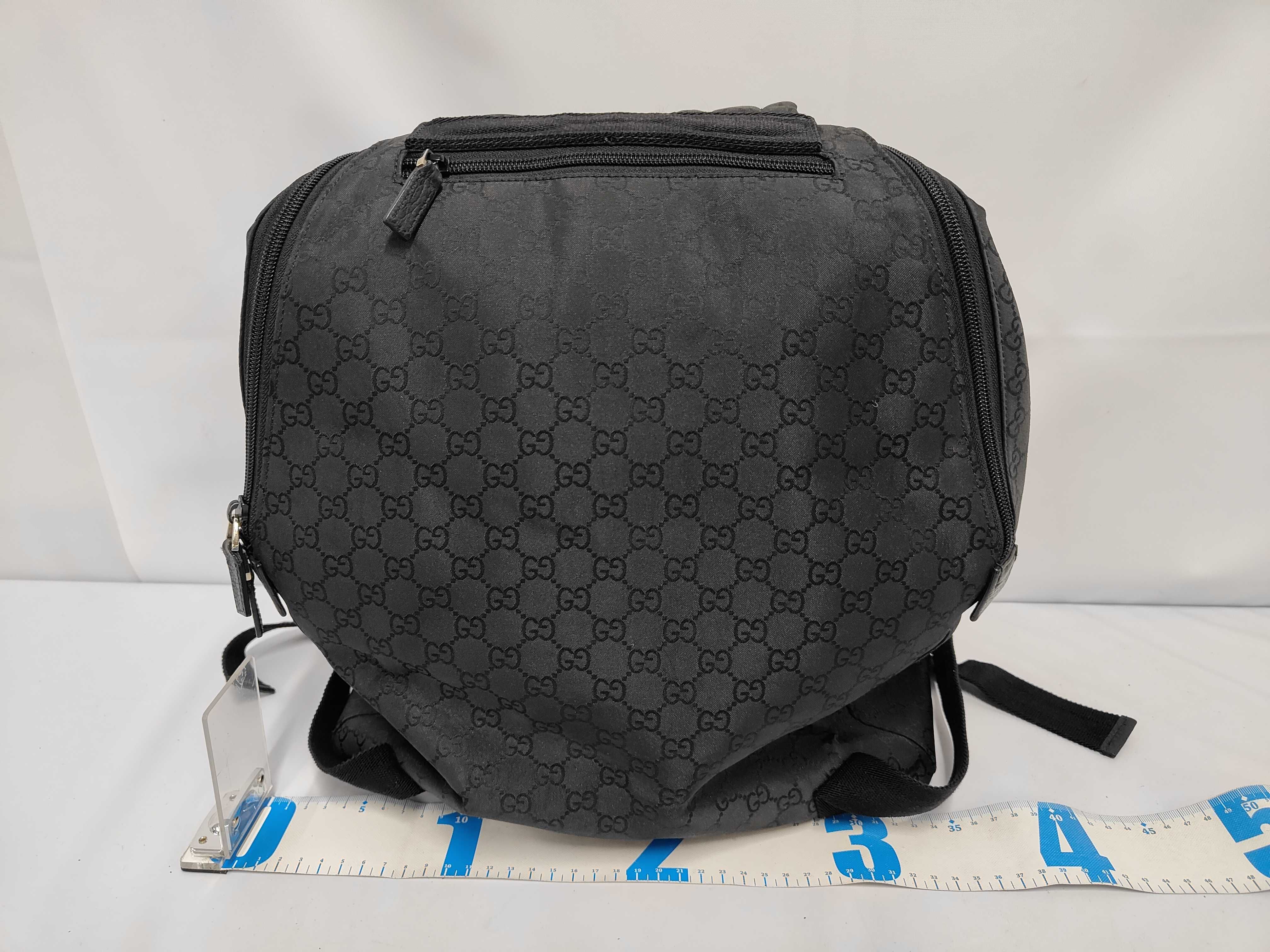 GG Nylon Backpack, Black, 179606 Bag — view 2