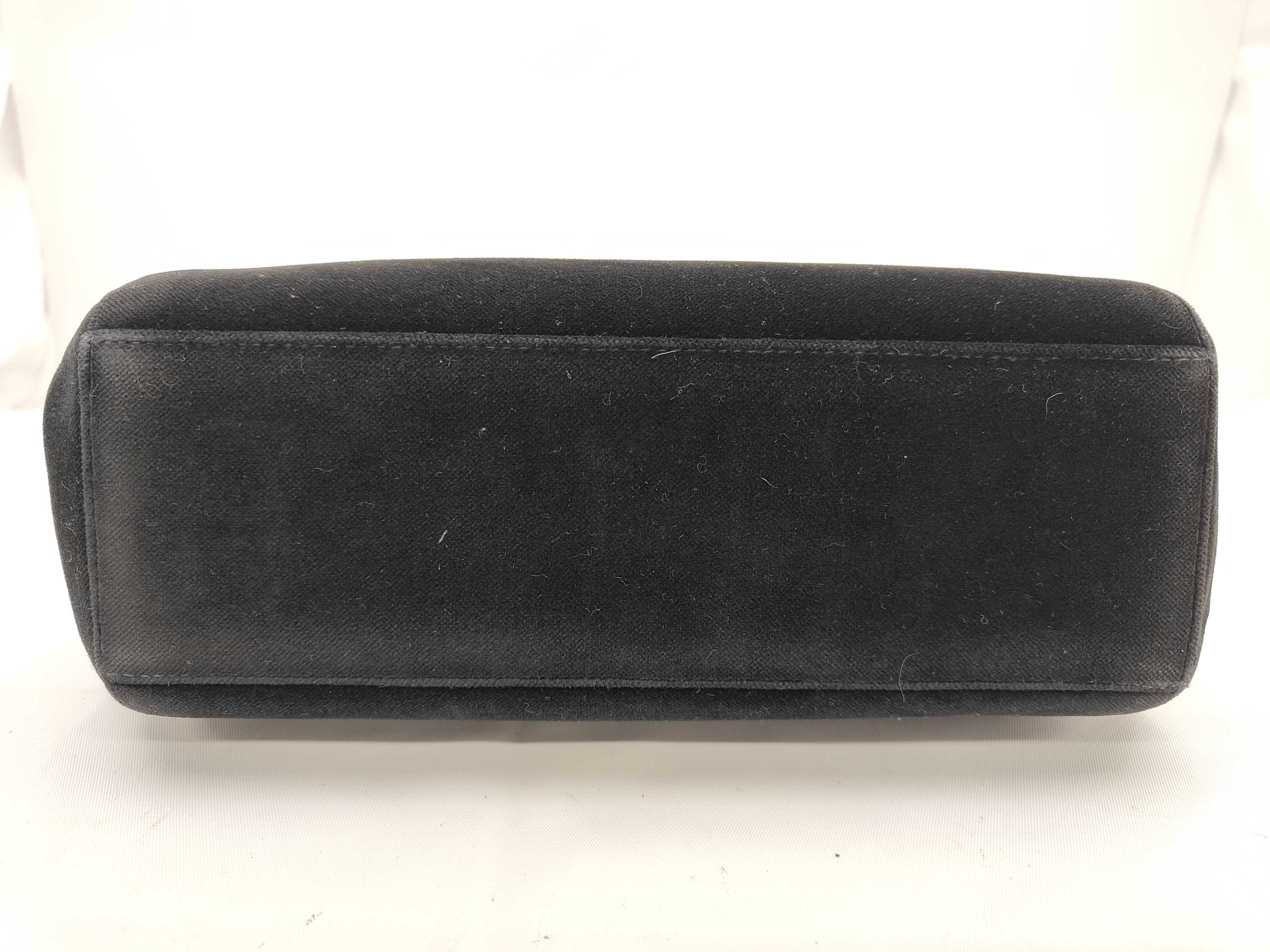Black Velour Coco Mark Handbag — view 5