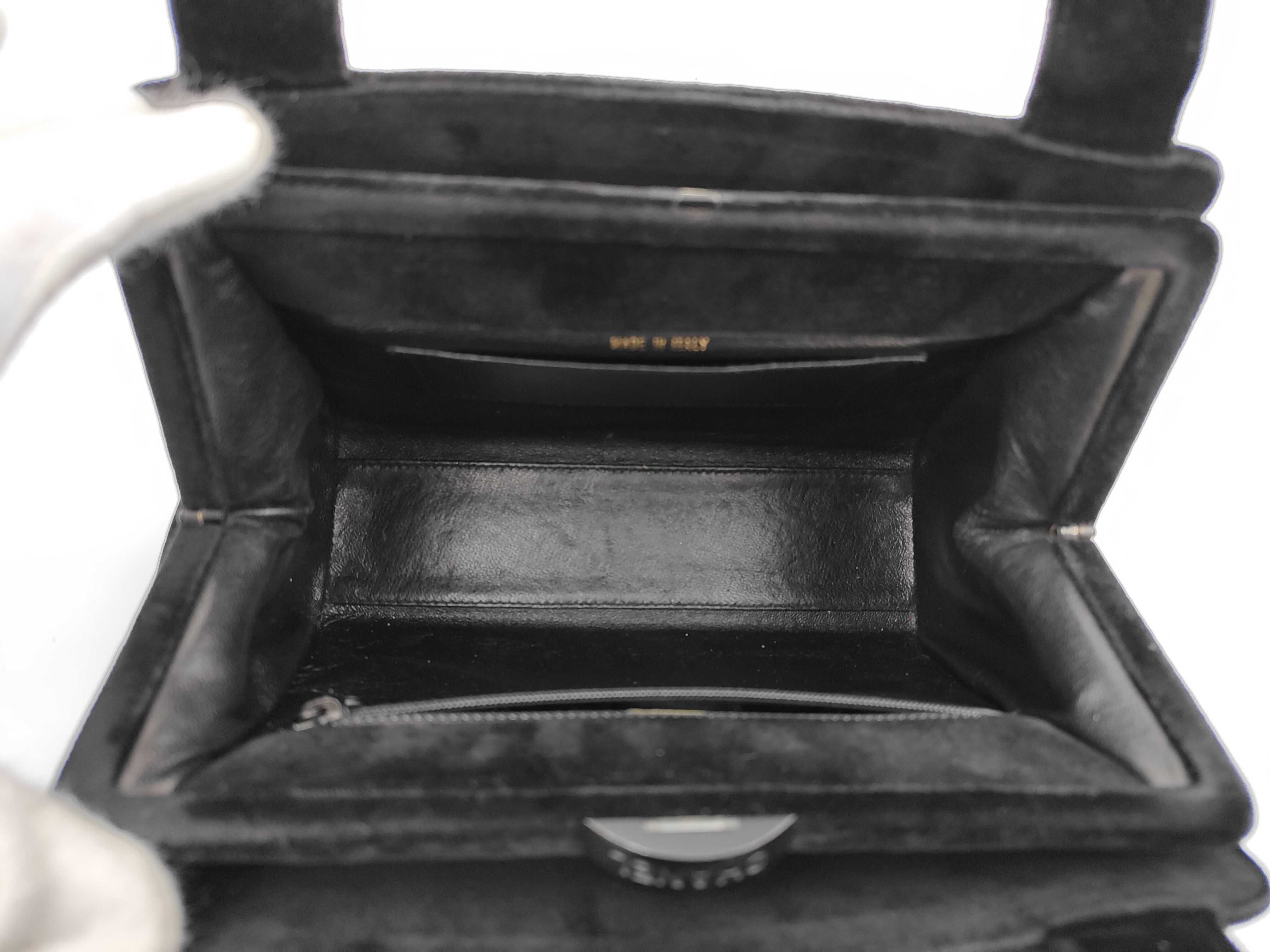 Black Velour Coco Mark Handbag — view 8