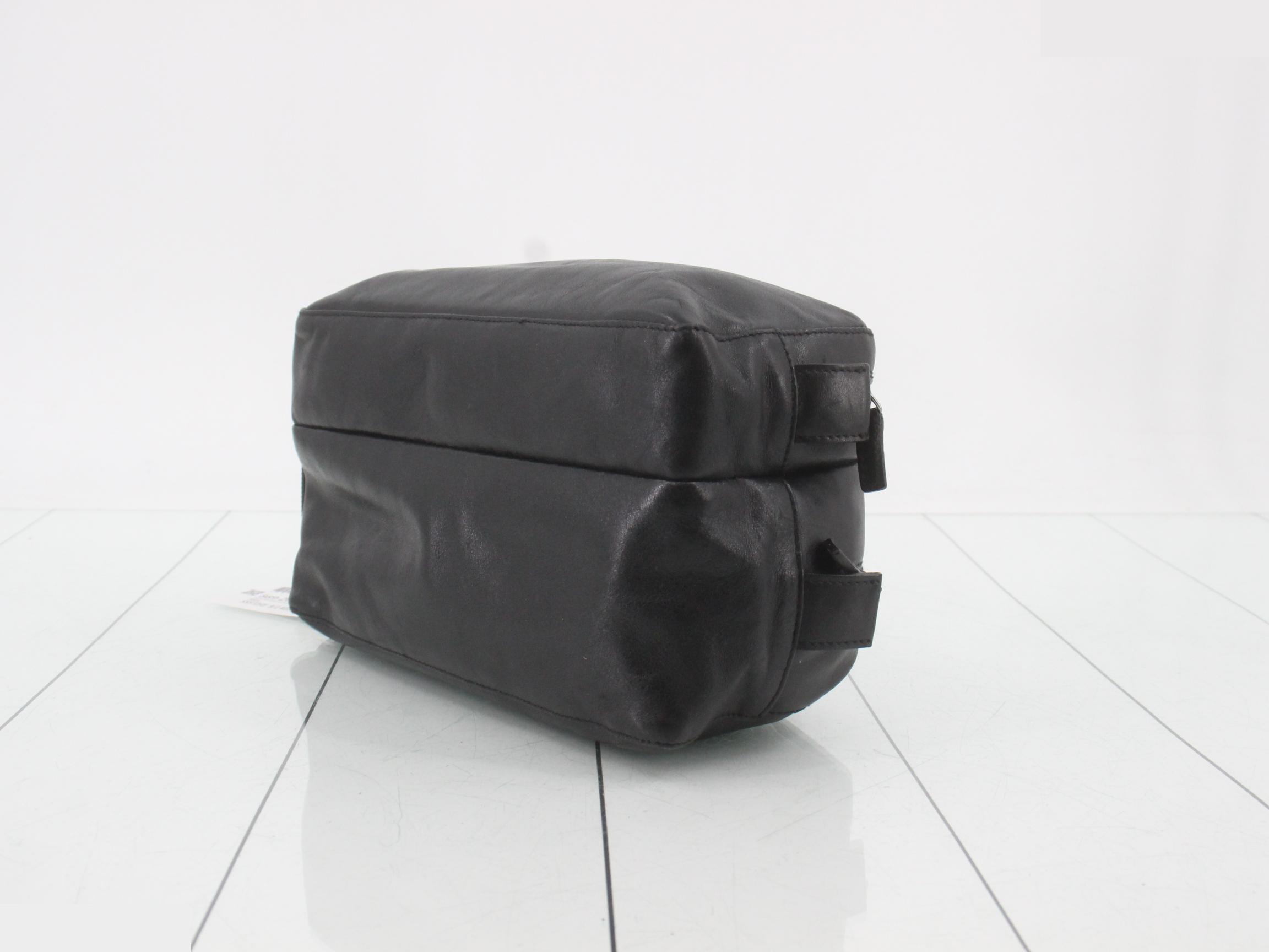 Leather Clutch Bag, Black, 039 0975 3444 — view 6