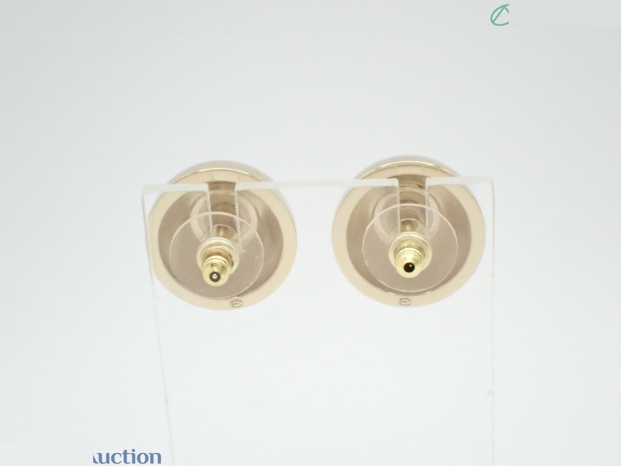 earrings, B26C, Coco Mark, stone, gold. — view 2